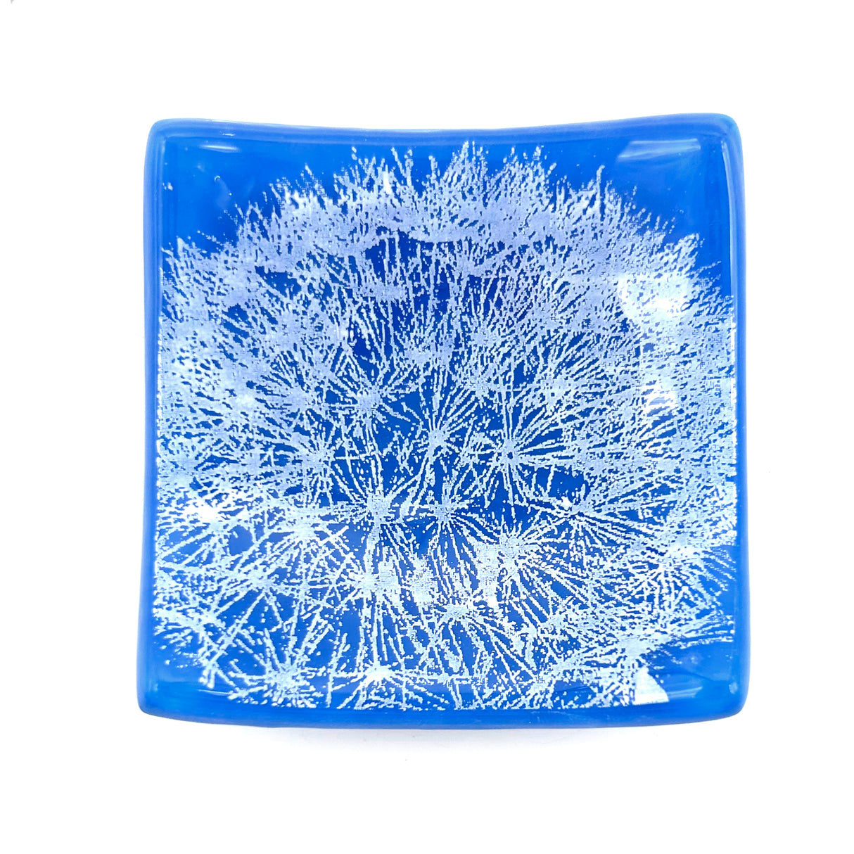 Dandelion Handmade 2.75" Fused Glass Small Dish