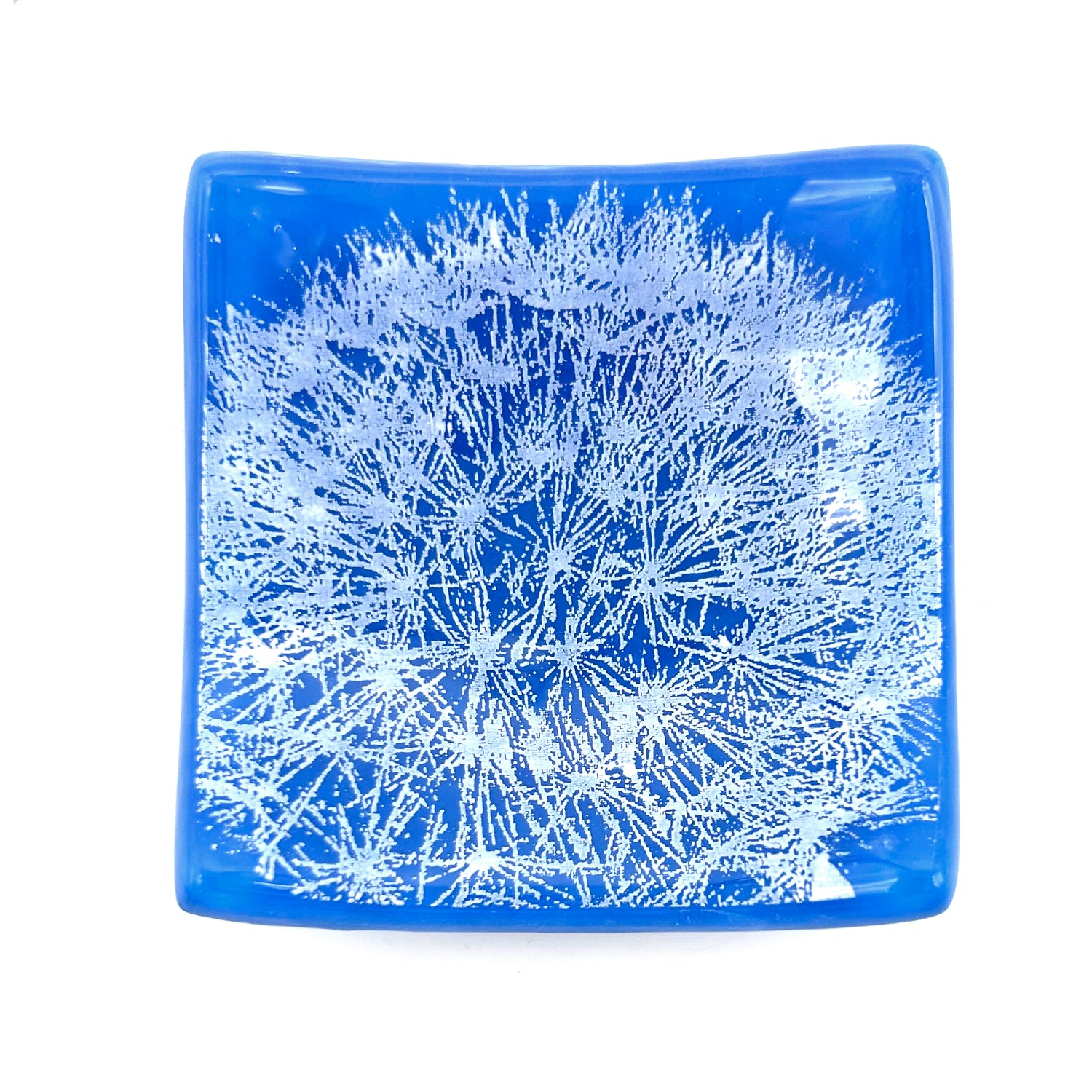 Dandelion Handmade 2.75" Fused Glass Small Dish