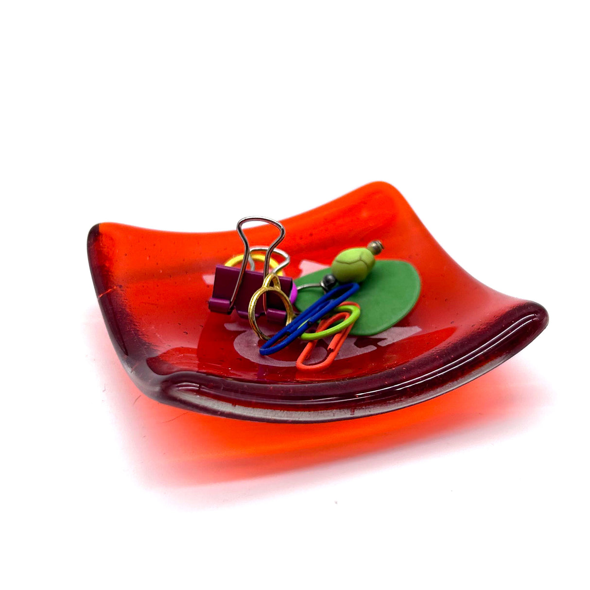 F-word (NSFW) Handmade 2.75" Fused Glass Small Dish