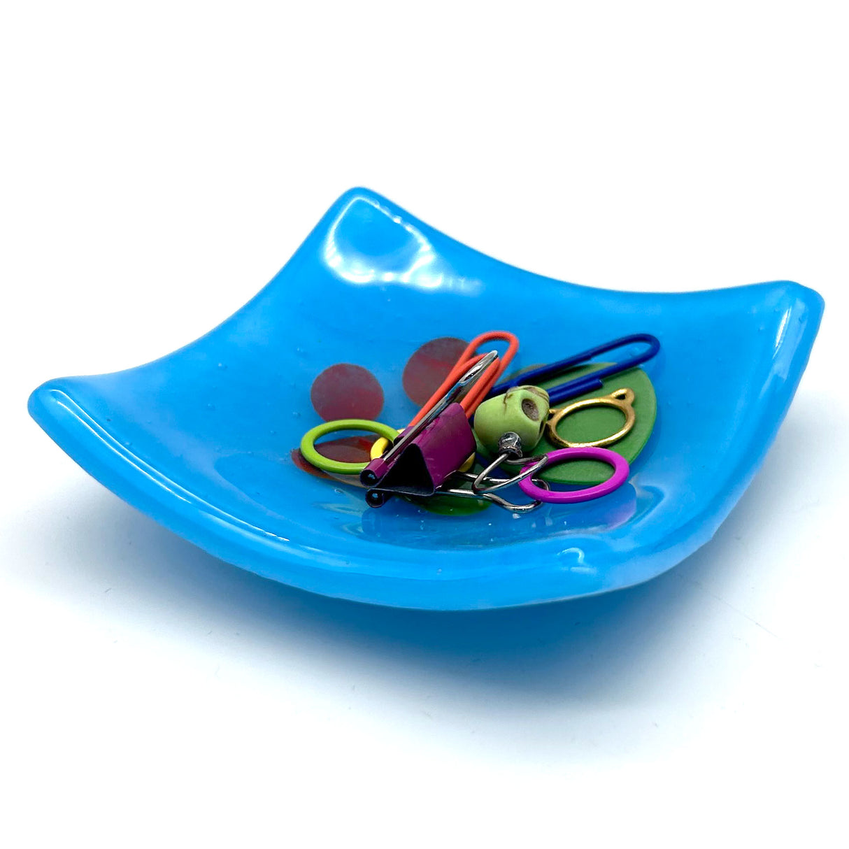 Pawprint Handmade 2.75" Fused Glass Small Dish