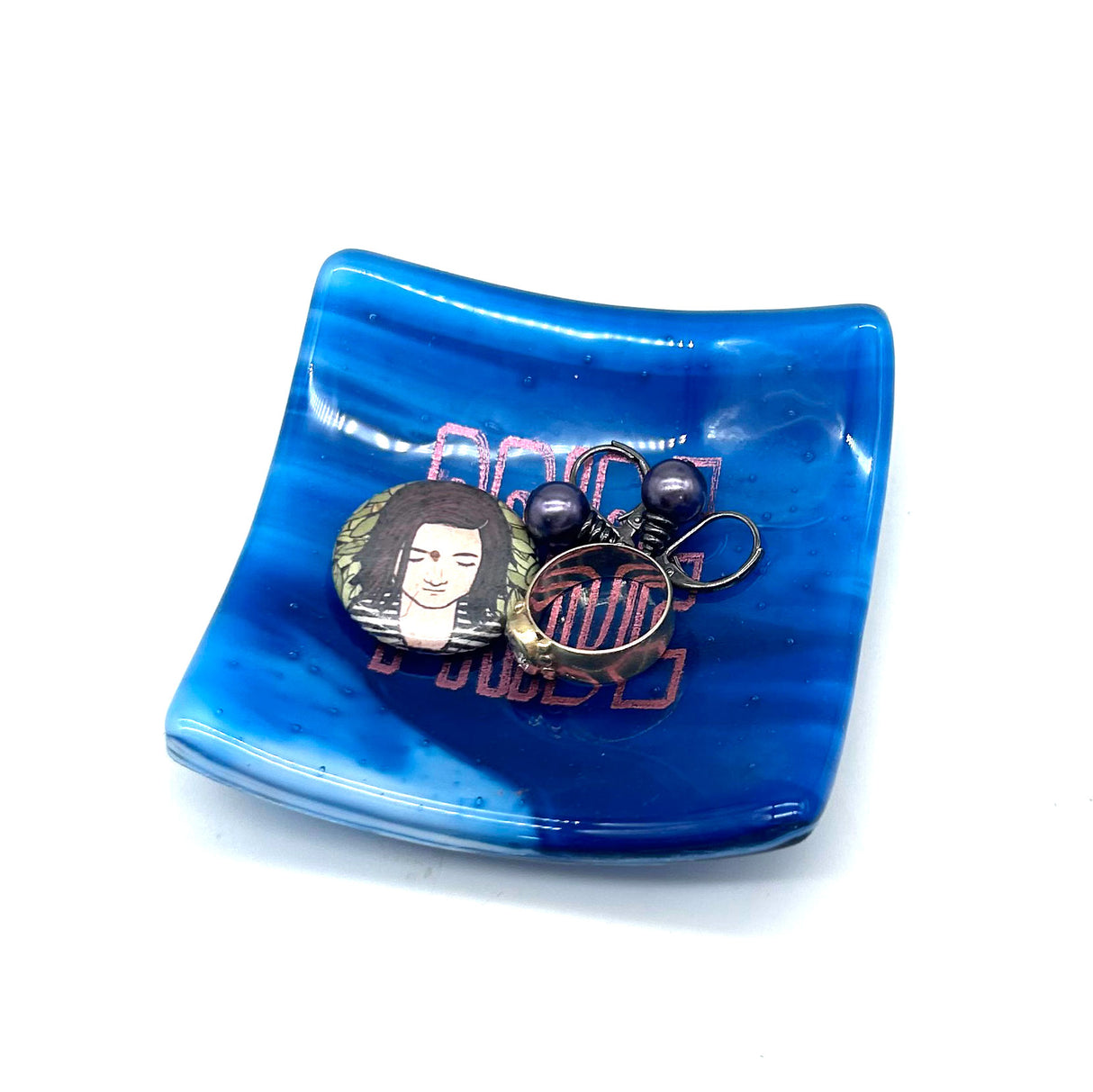 PRIDE Handmade 2.75" Fused Glass Small Dish