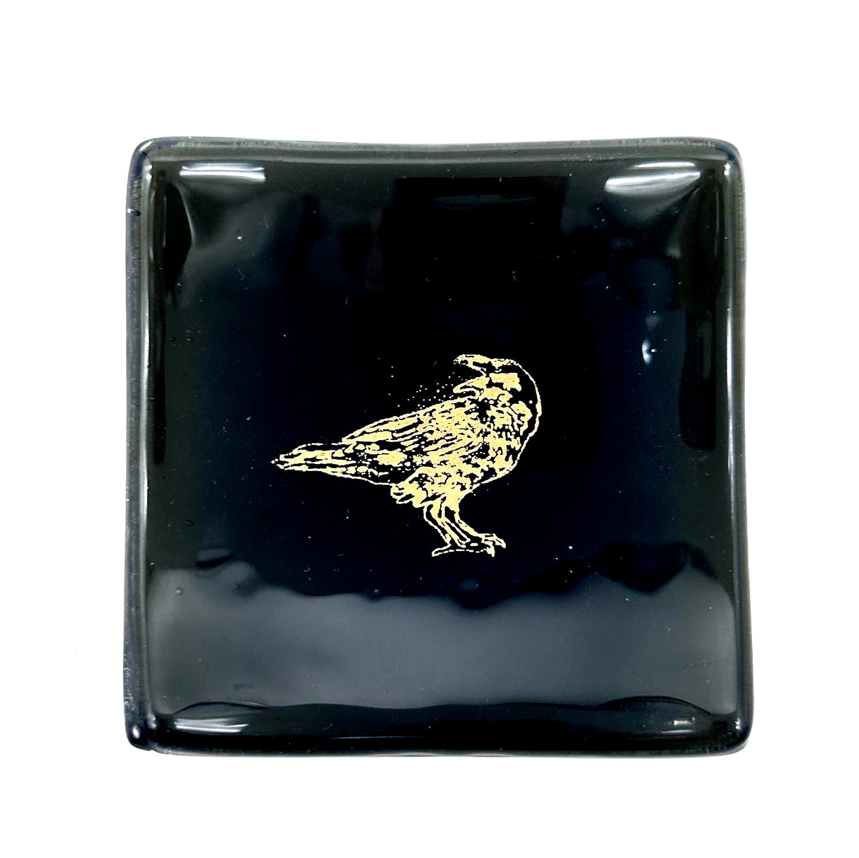 Raven Handmade 2.75" Fused Glass Small Dish