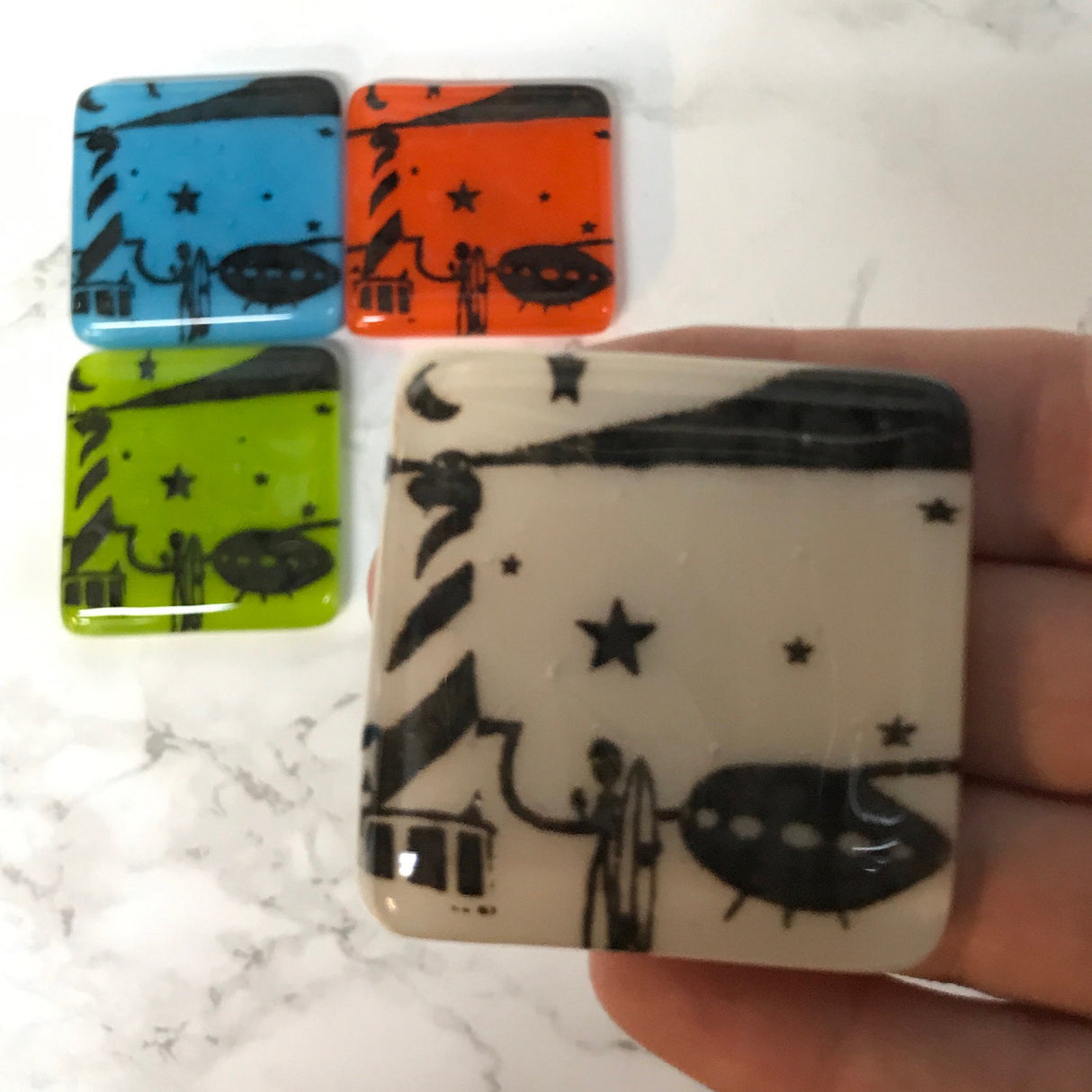 Custom Fused Glass 1.75" Magnet