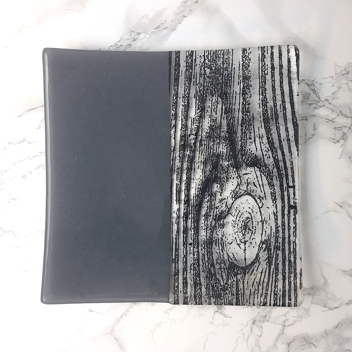 Woodgrain 8" Slumped Platter *discontinued*