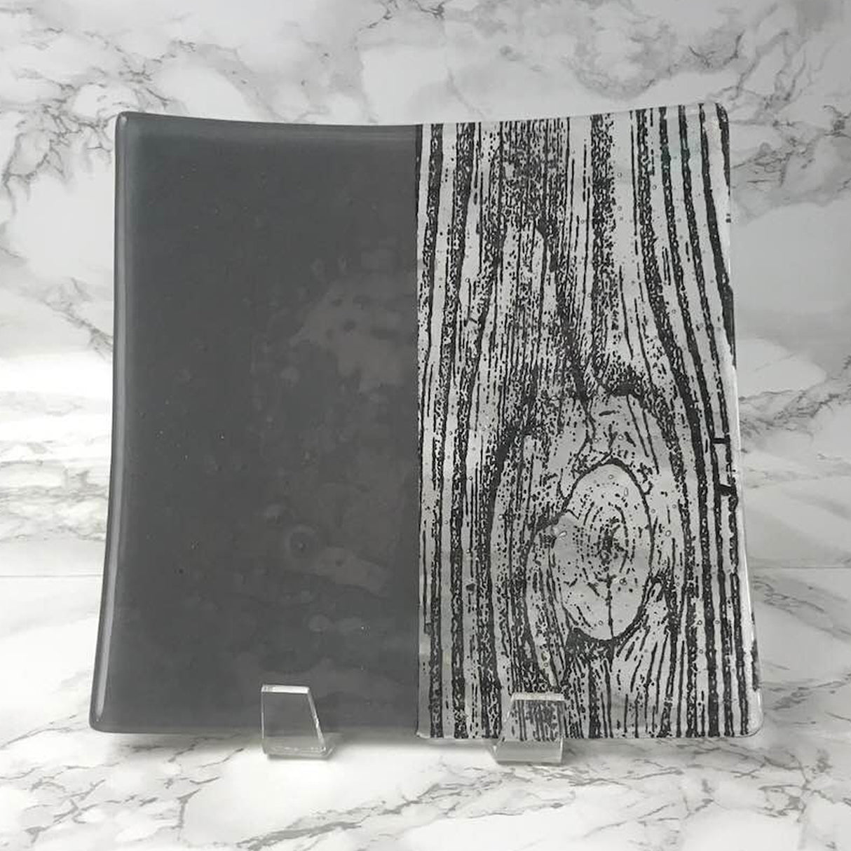 Woodgrain 8" Slumped Platter *discontinued*