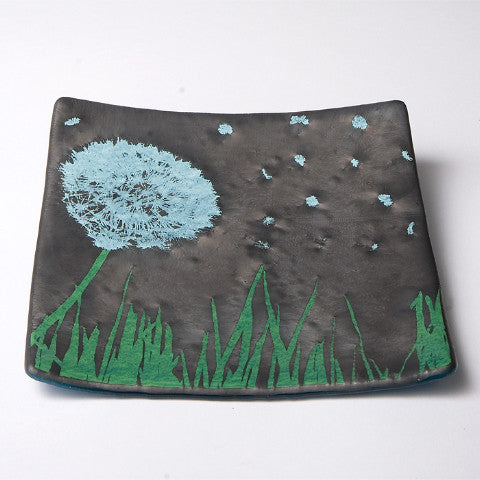 Dandelion 8" Slumped Platter *discontinued*