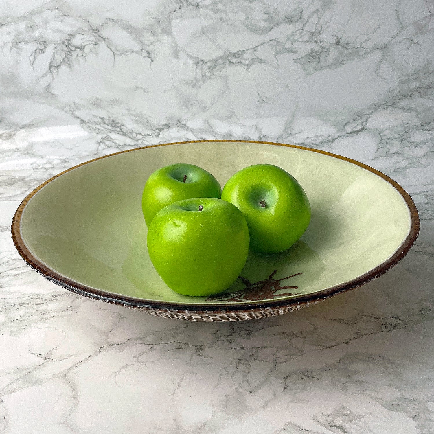 Honeybee Fused Glass Large 13" Serving Bowl | Made to order