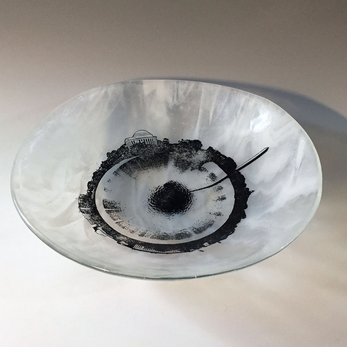Custom Large City Skyline Bowl Made to Order