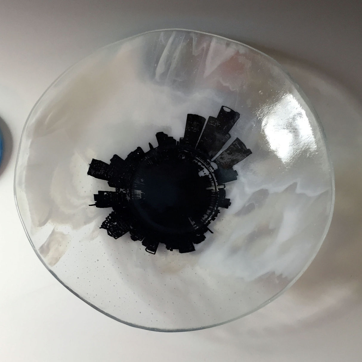 Custom Large City Skyline Bowl Made to Order