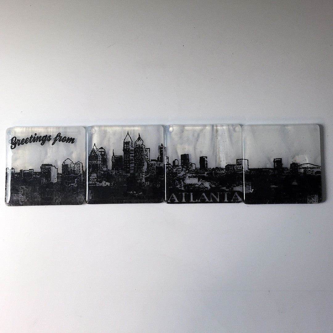 Atlanta Skyline Coaster 4-Pack MADE TO ORDER