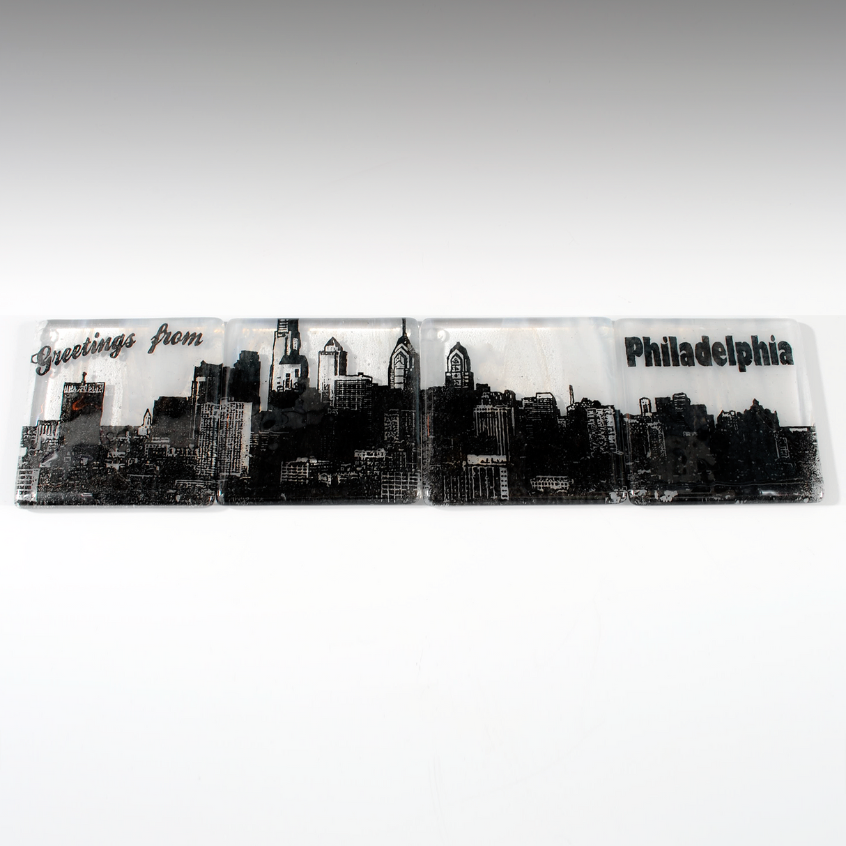 Philadelphia Skyline Coaster 4-Pack MADE TO ORDER