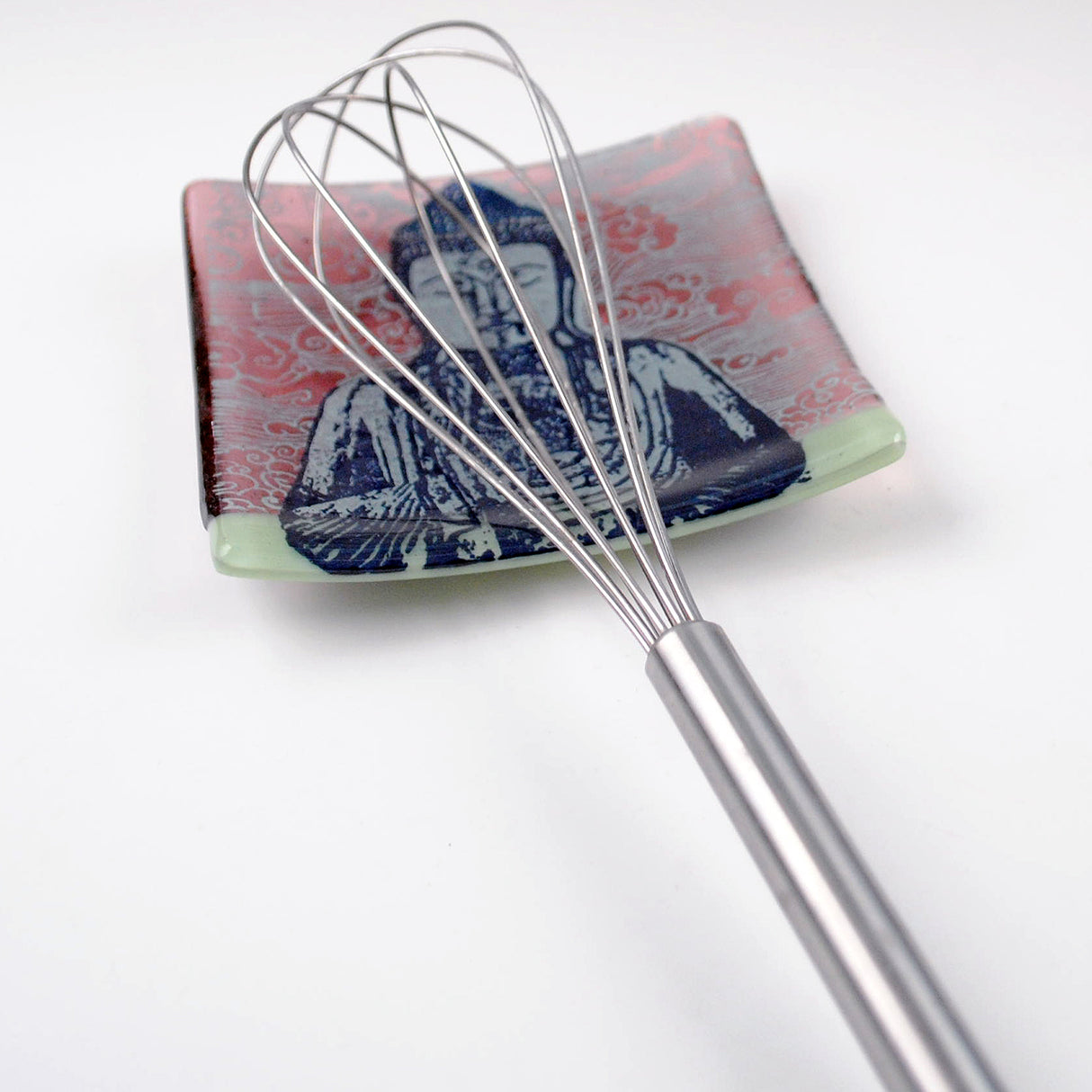 Buddha 4.5" Handmade Fused Glass Catch-all Dish