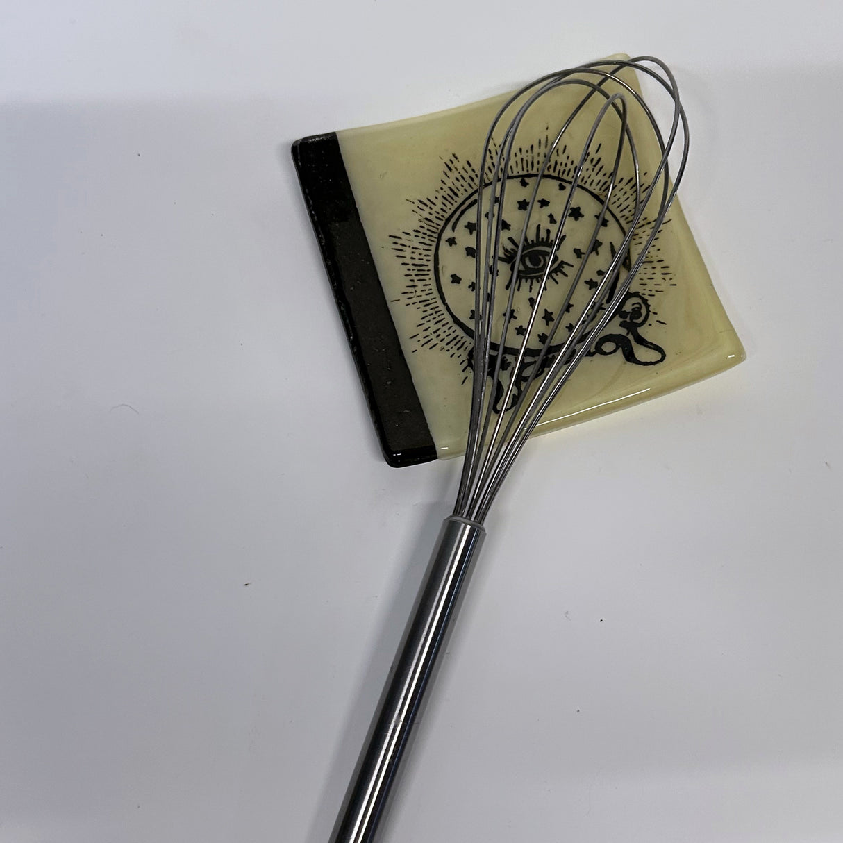 Crystal Ball 4.5" Handmade Fused Glass Catch-all Dish