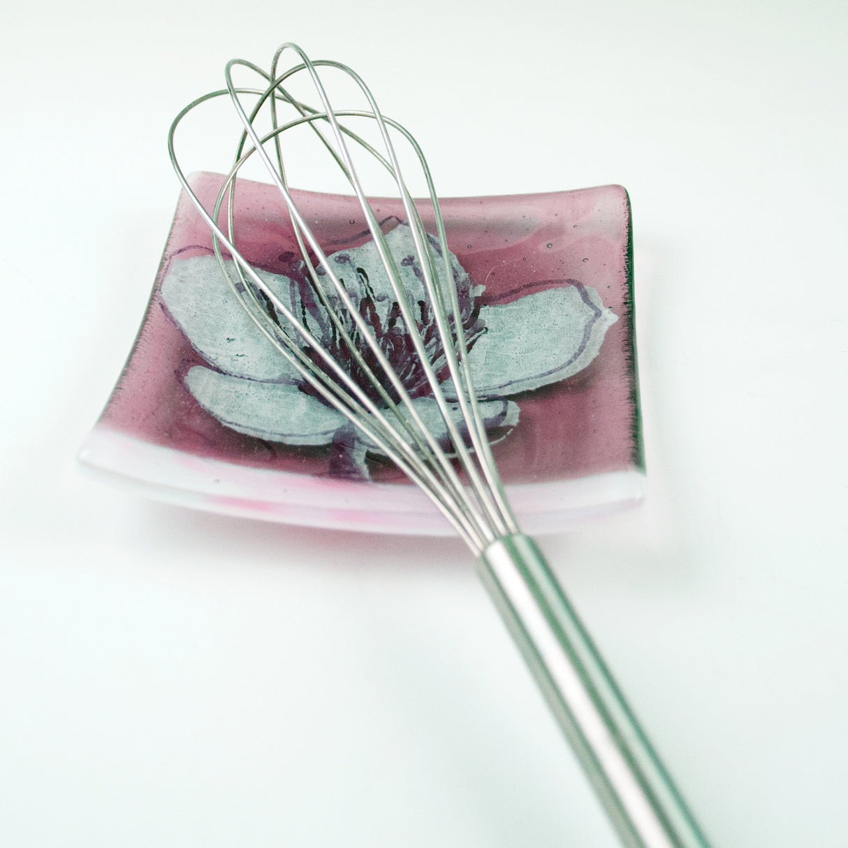 Cherry Blossom 4.5" Handmade Fused Glass Catch-all Dish