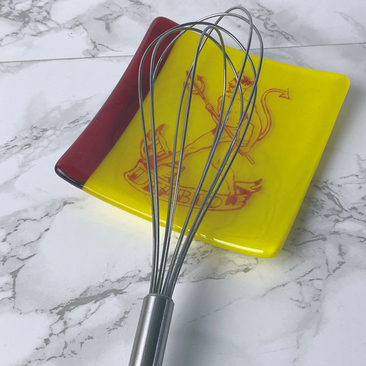 Diablo 4.5" Handmade Fused Glass Catch-all Dish