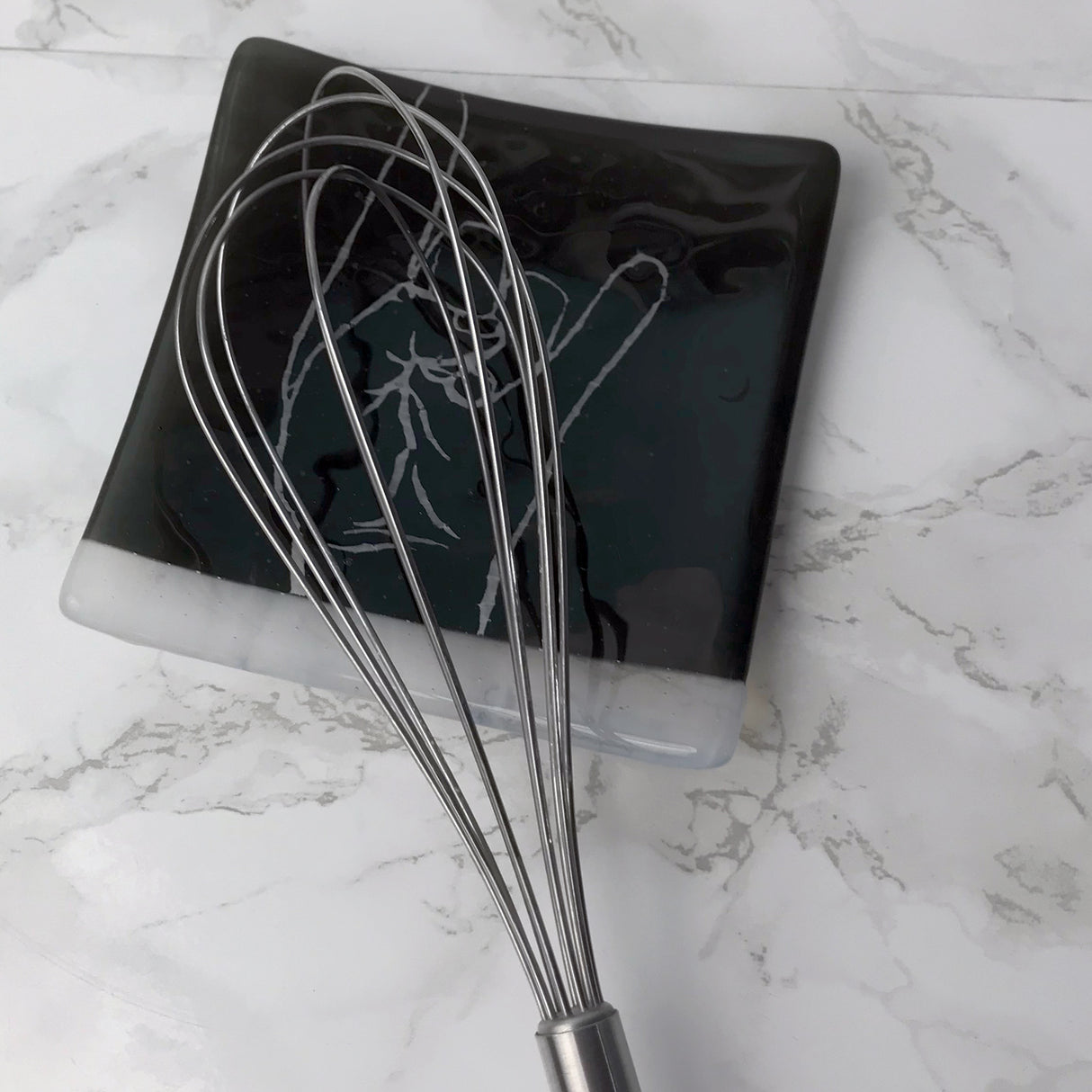 Horns 4.5" Handmade Fused Glass Catch-all Dish