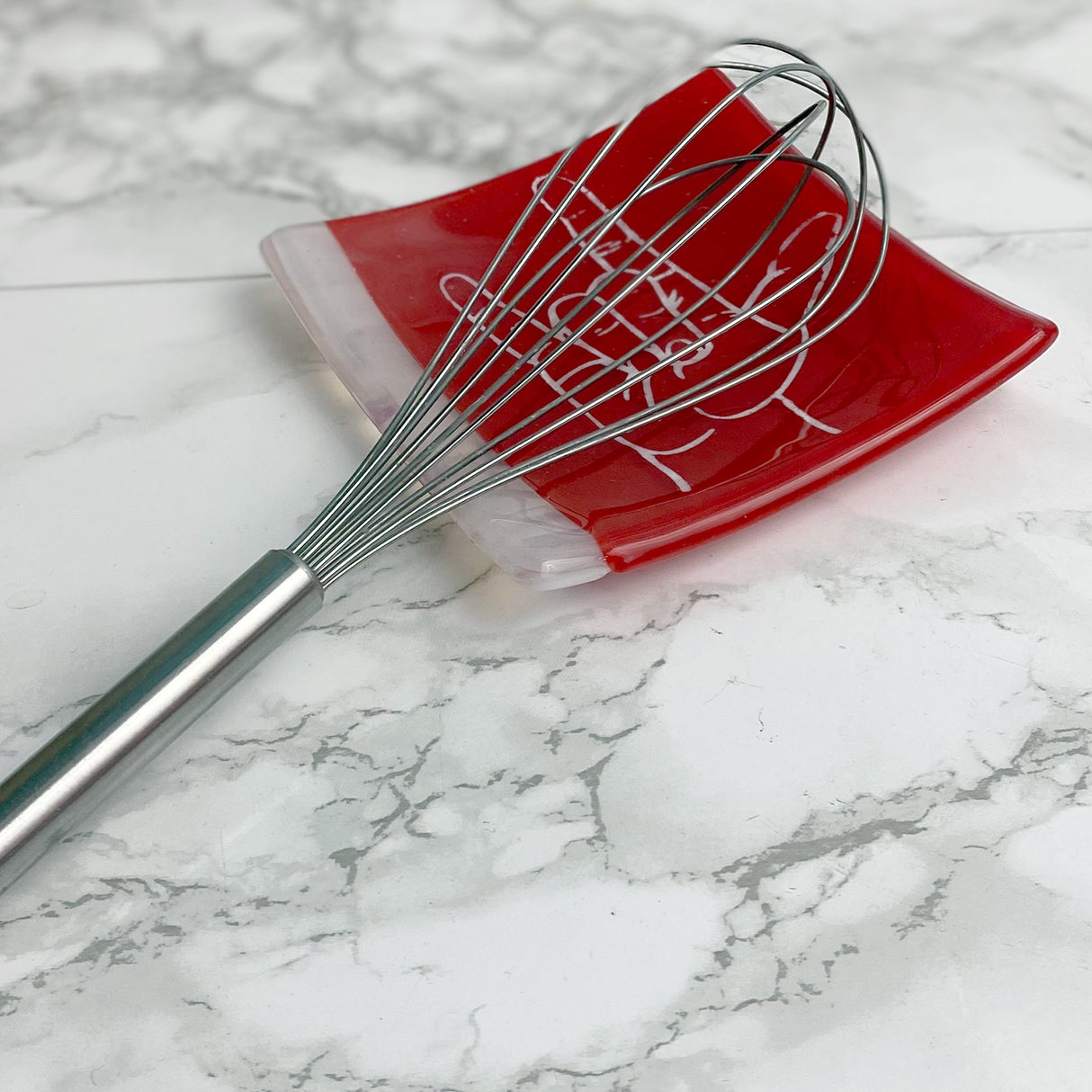 ILY I Love You 4.5" Handmade Fused Glass Catch-all Dish