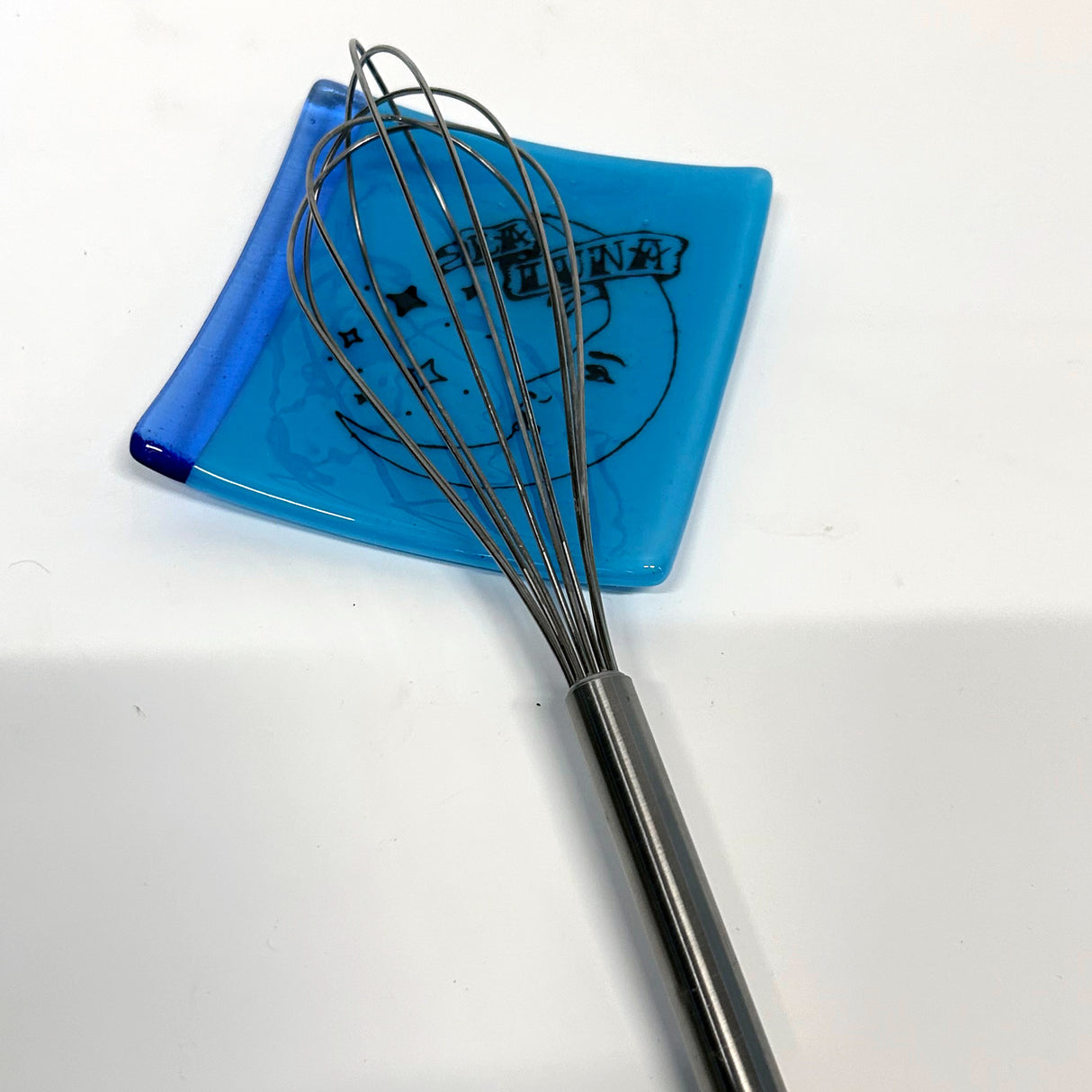 Luna Loteria 4.5" Handmade Fused Glass Catch-all Dish