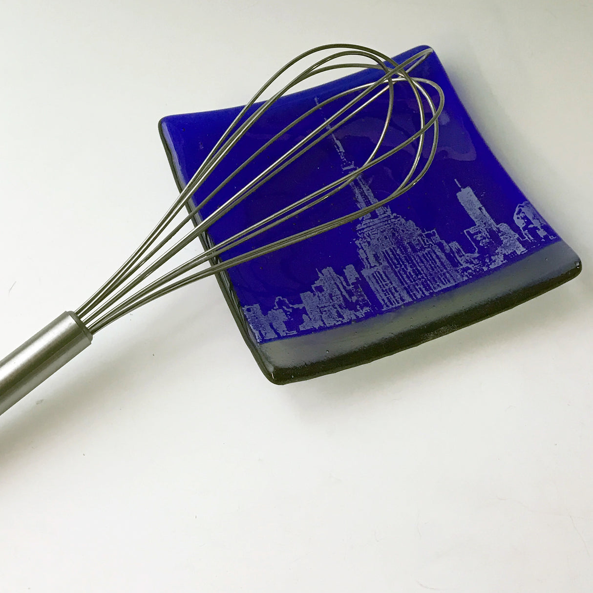 New York City Empire State Building 4.5" Handmade Fused Glass Catch-all Dish - made to order