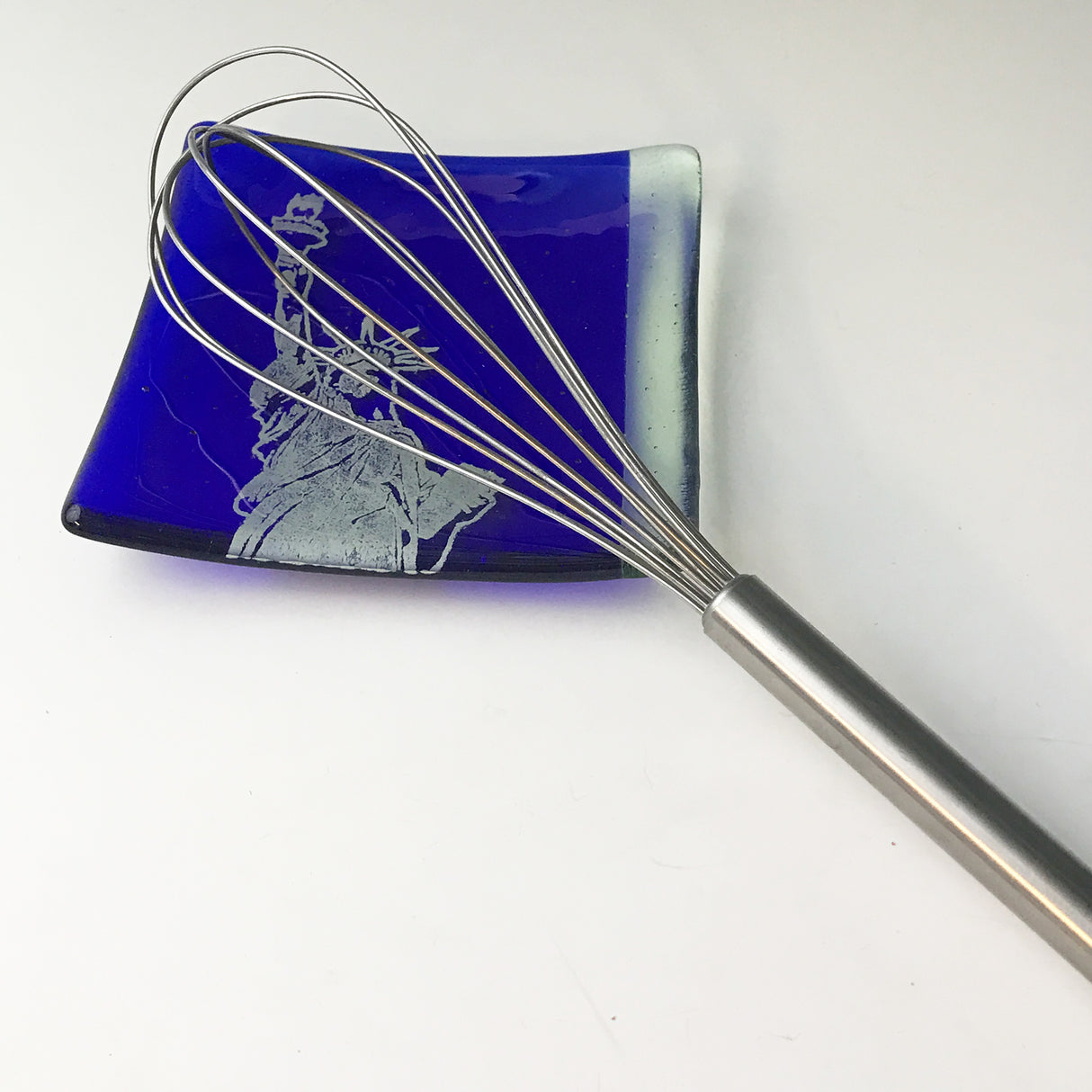 New York City Statue of Liberty 4.5" Handmade Fused Glass Catch-all Dish - made to order