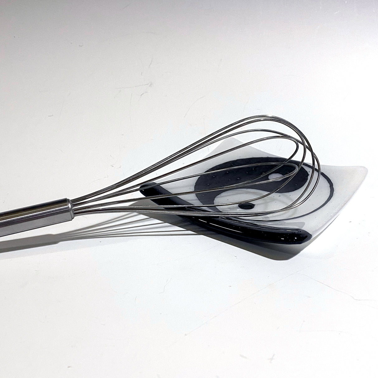 Yin Yang 4.5" Handmade Fused Glass Catch-all Dish