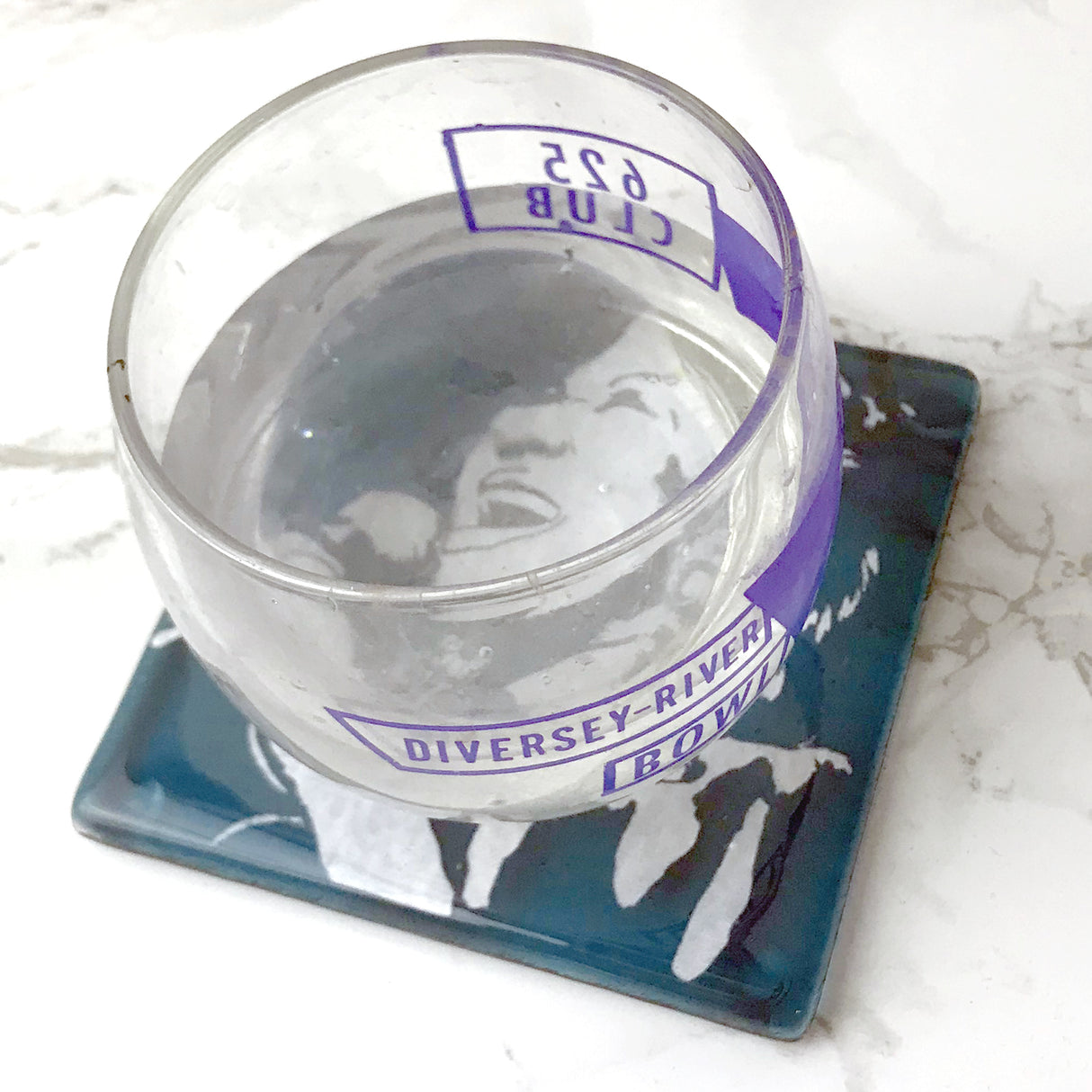 Aretha Franklin Fused Glass 4" Single Coaster
