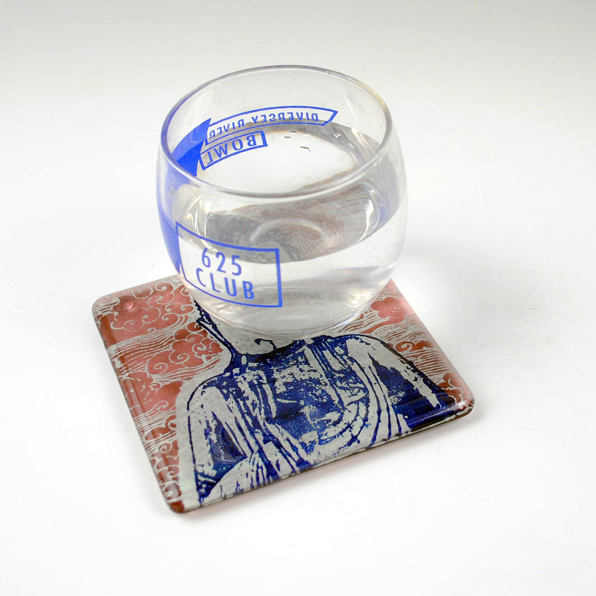 Buddha Fused Glass 4" Single Coaster