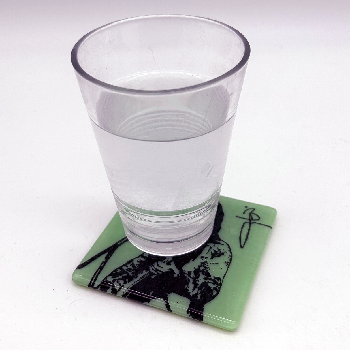 Brandi Carlile Fused Glass 4" Single Coaster