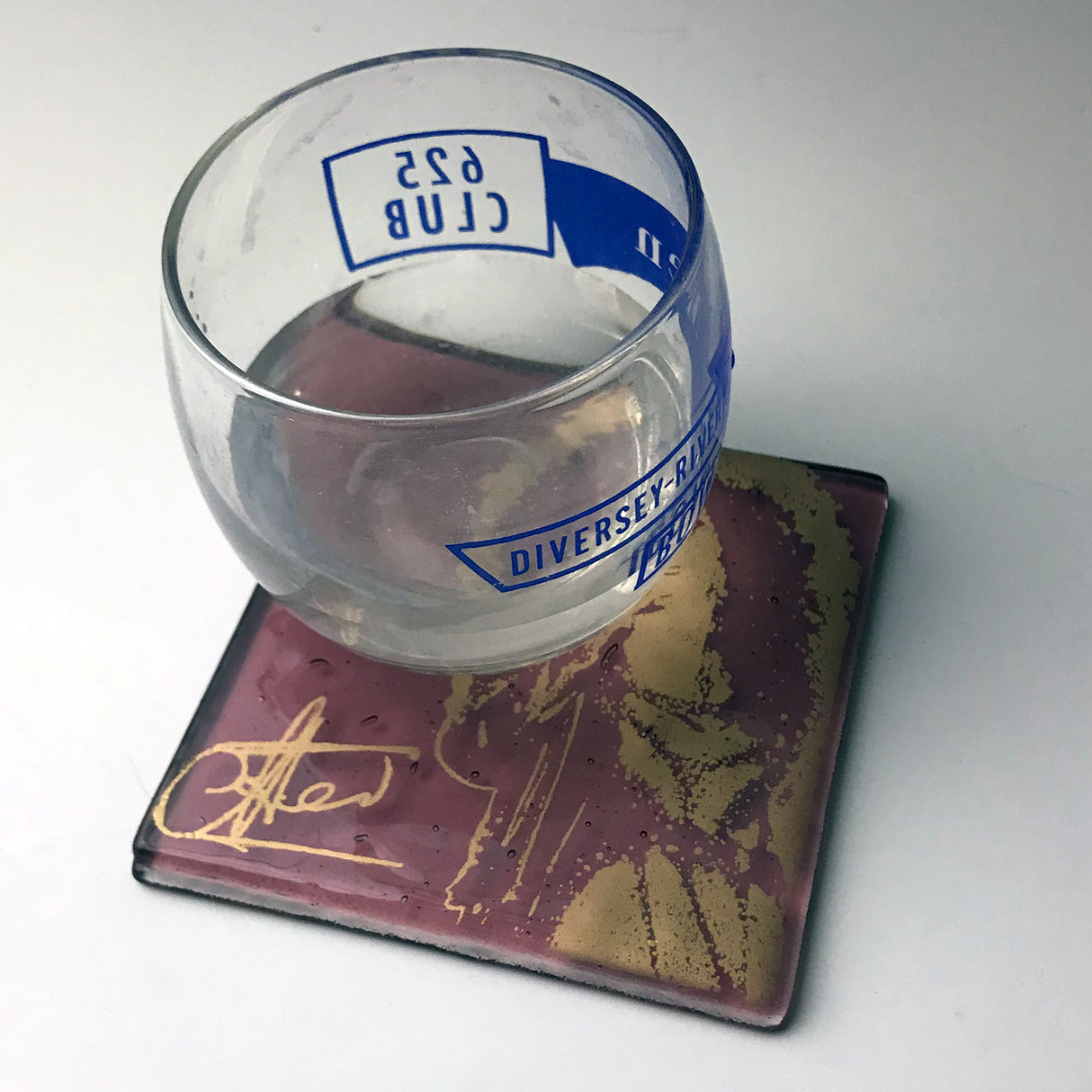 Cher Fused Glass 4" Single Coaster