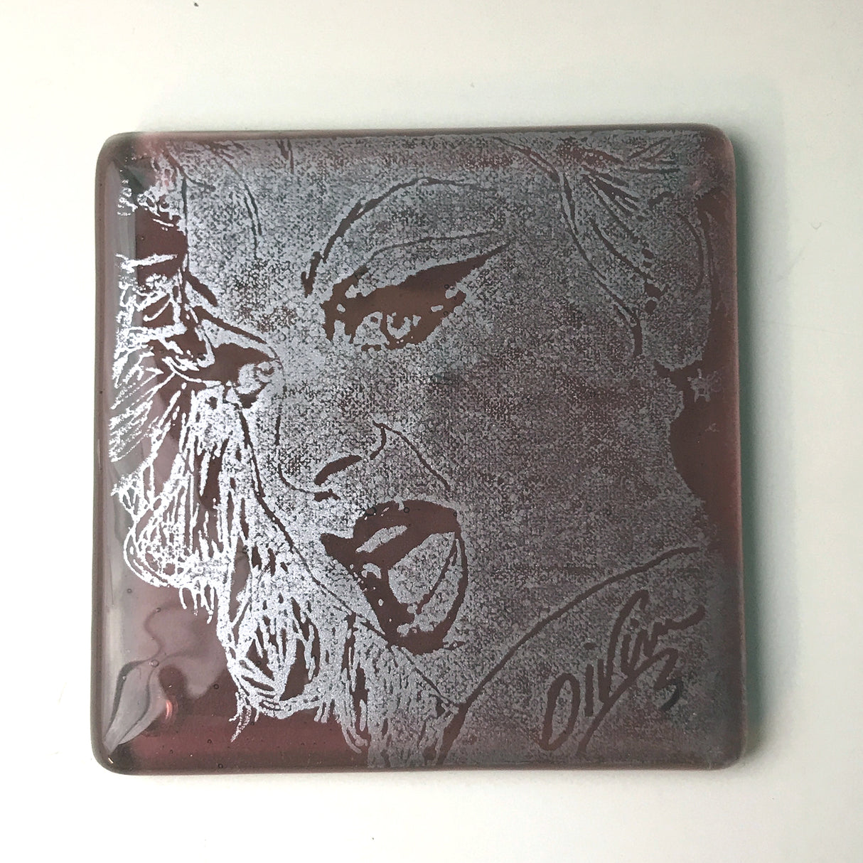 Divine Fused Glass 4" Single Coaster