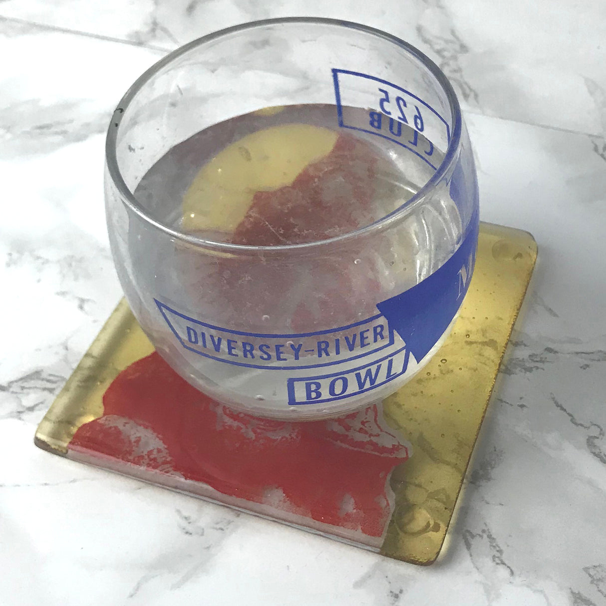 Ganesha Fused Glass 4" Single Coaster