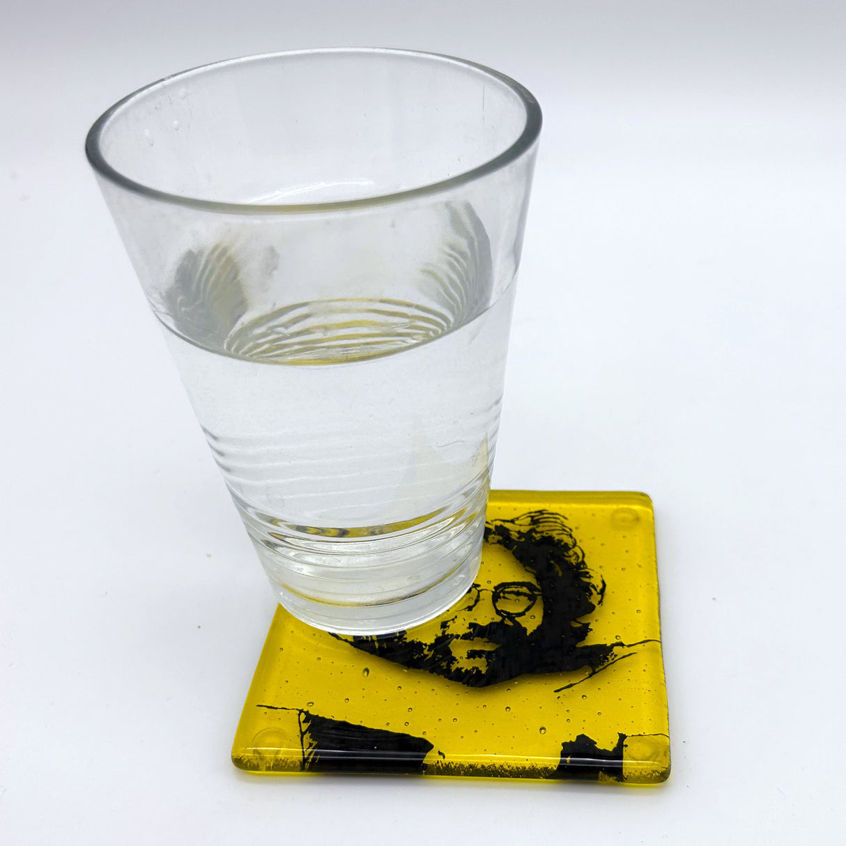 Jerry Garcia Fused Glass 4" Single Coaster