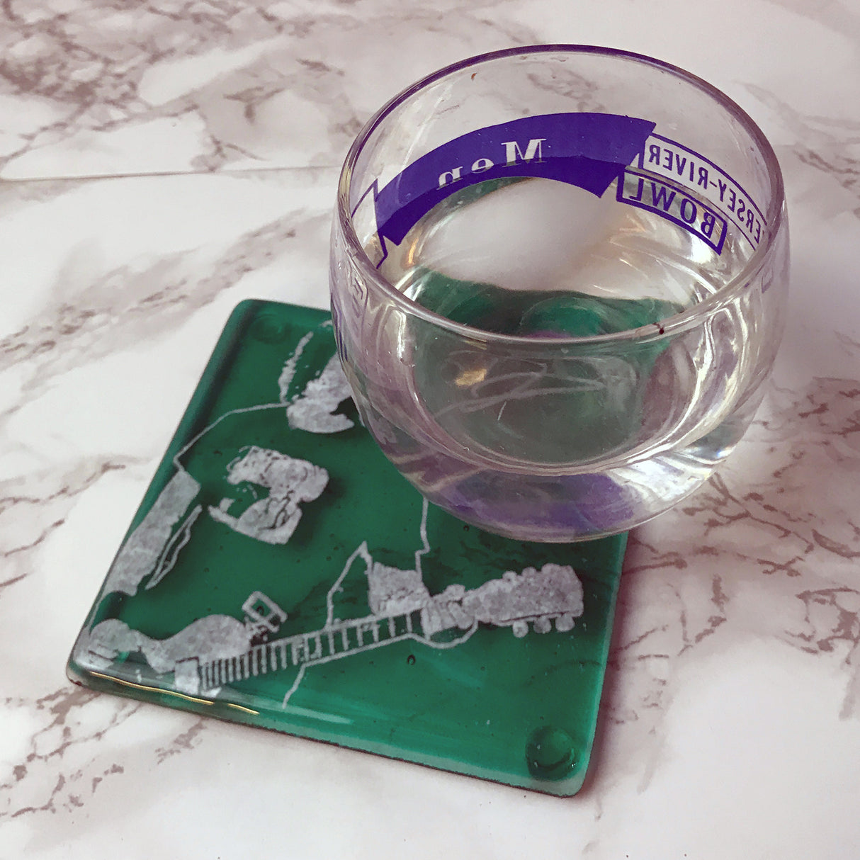 Dave Grohl Fused Glass 4" Single Coaster