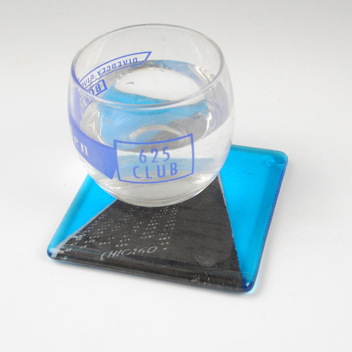 Chicago Hancock Building Fused Glass 4" Single Coaster