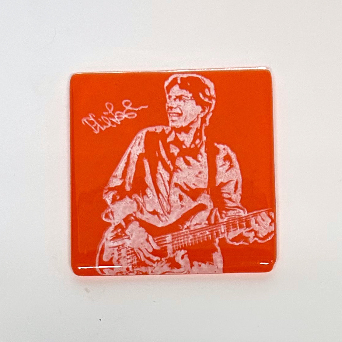 Phil Lesh Fused Glass 4" Single Coaster