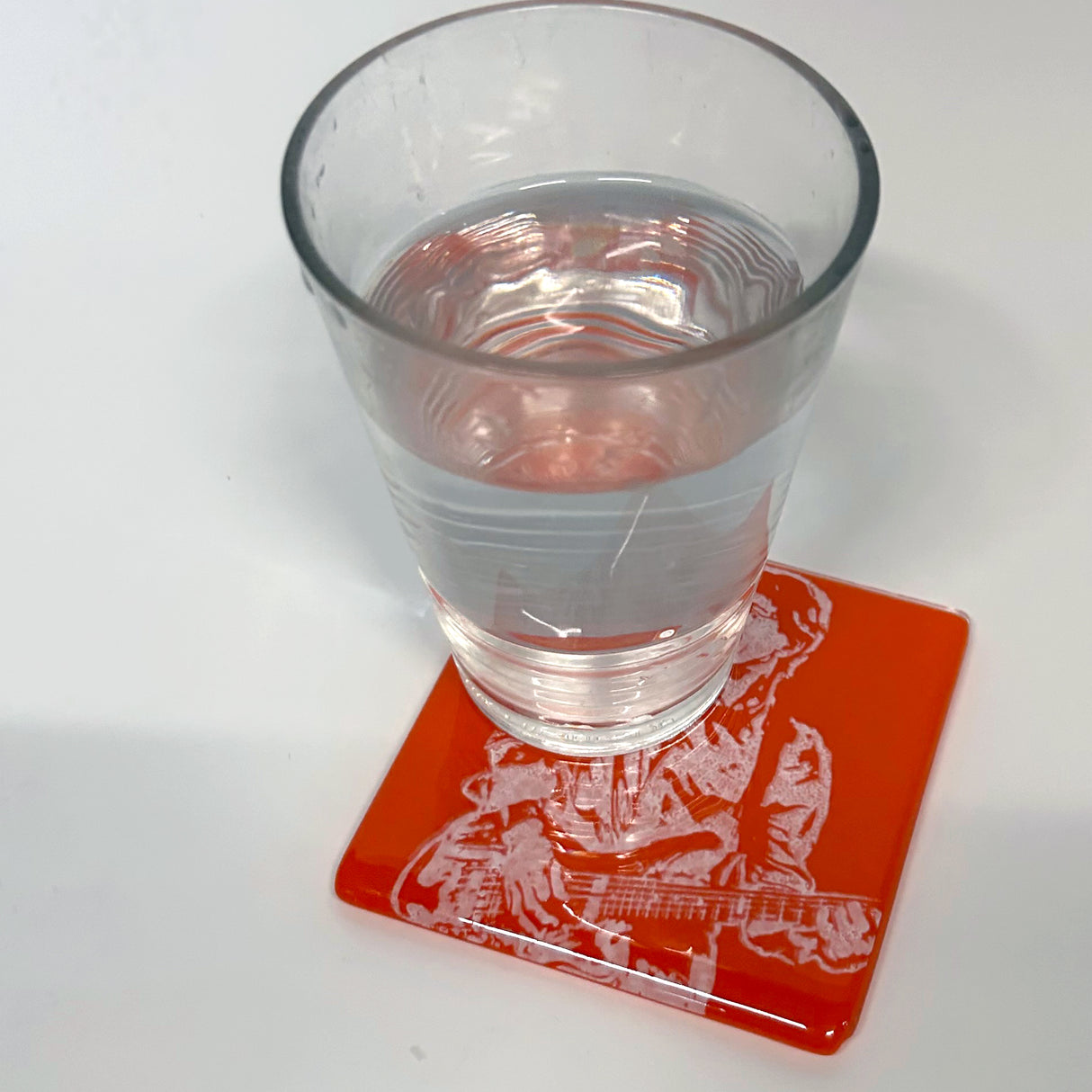 Phil Lesh Fused Glass 4" Single Coaster