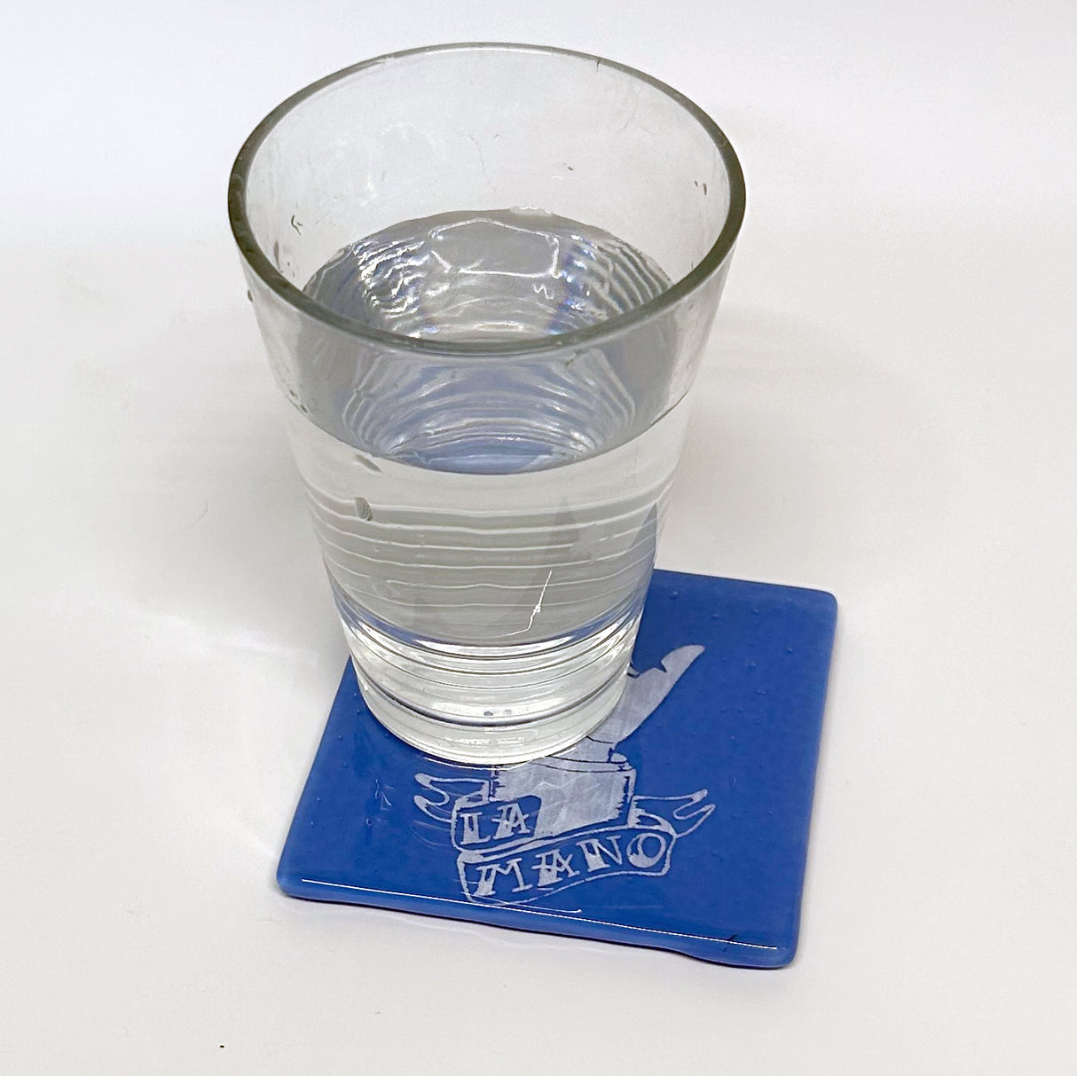 La Mano Loteria Fused Glass 4" Single Coaster