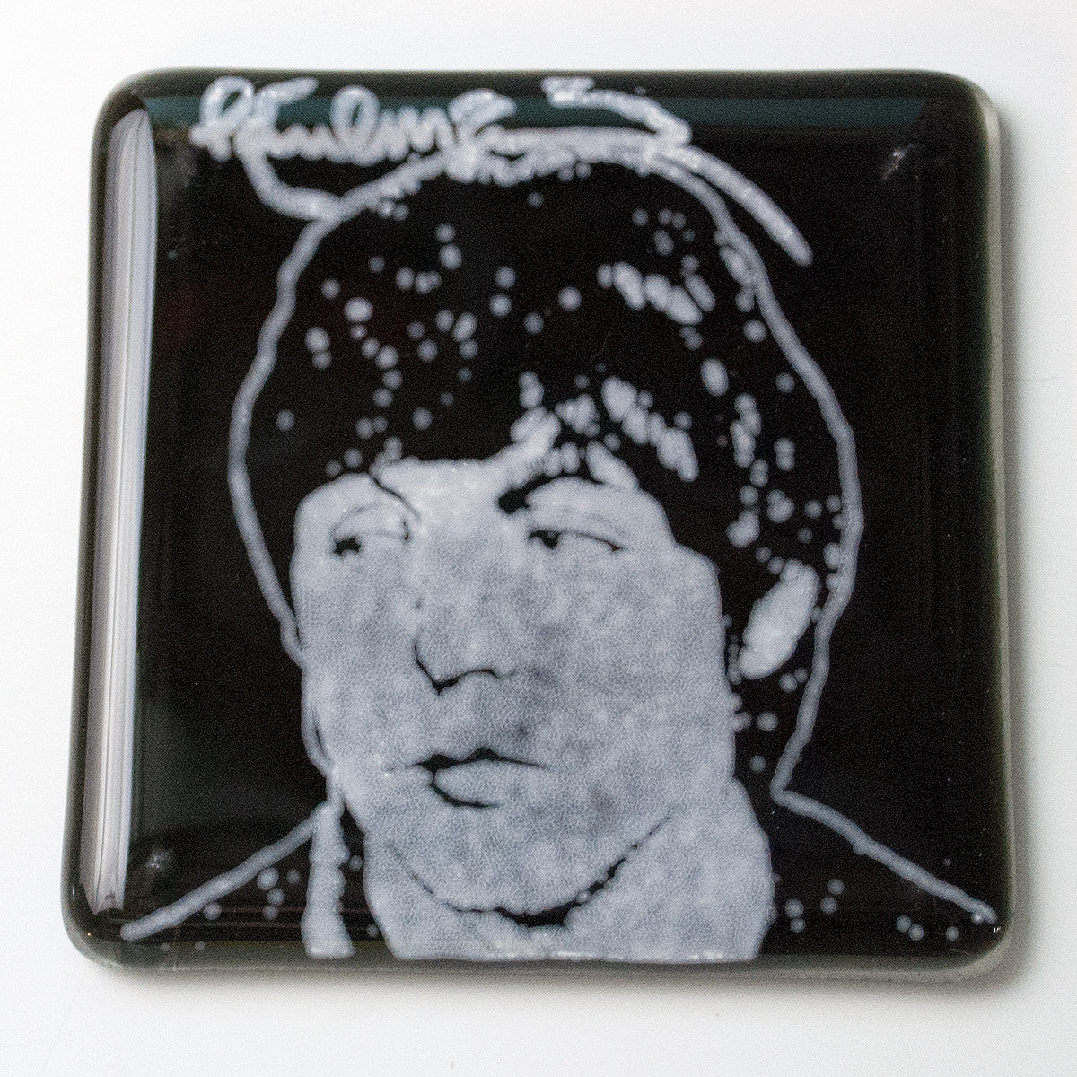 Paul McCartney Fused Glass 4" Single Coaster