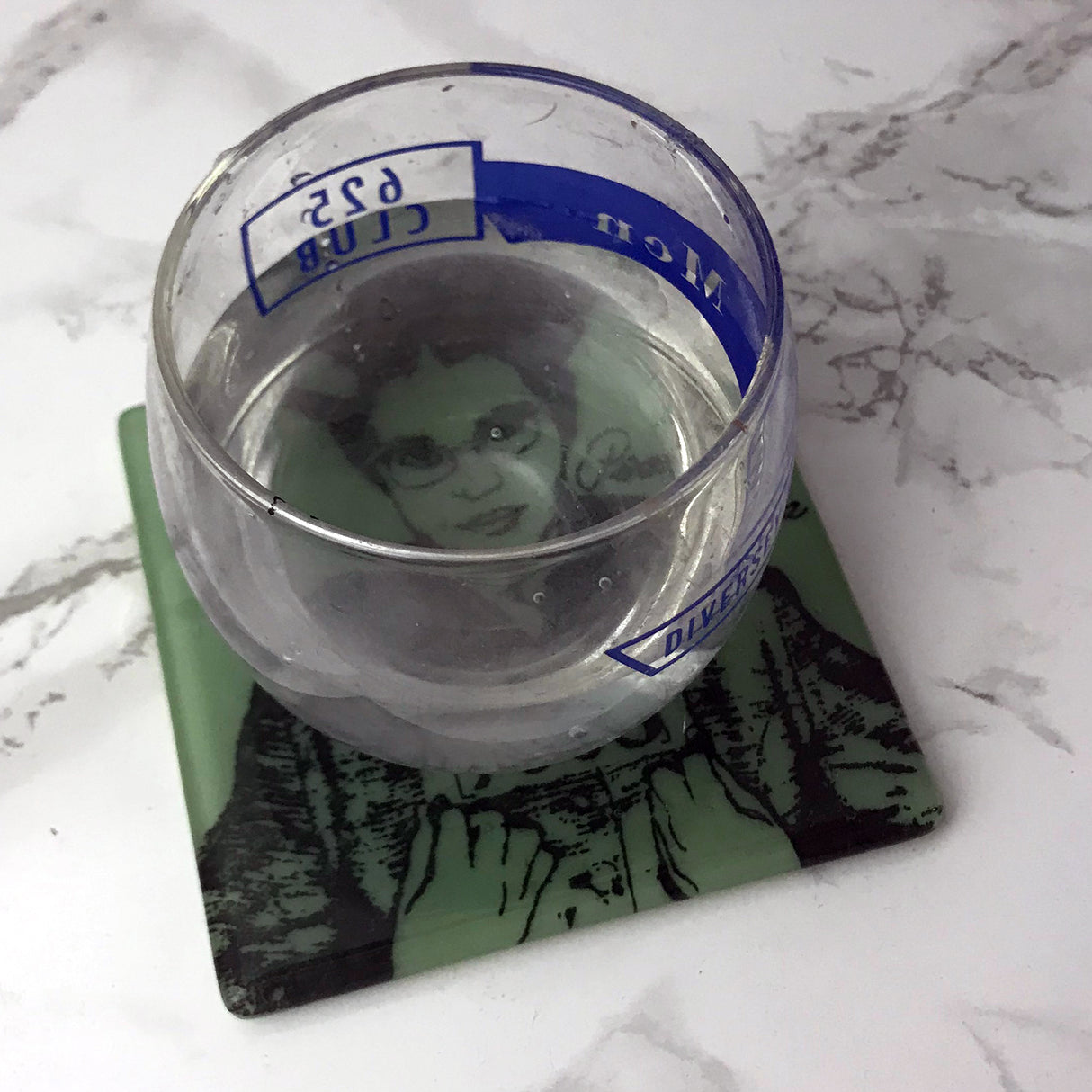 Rosa Parks Fused Glass 4" Single Coaster