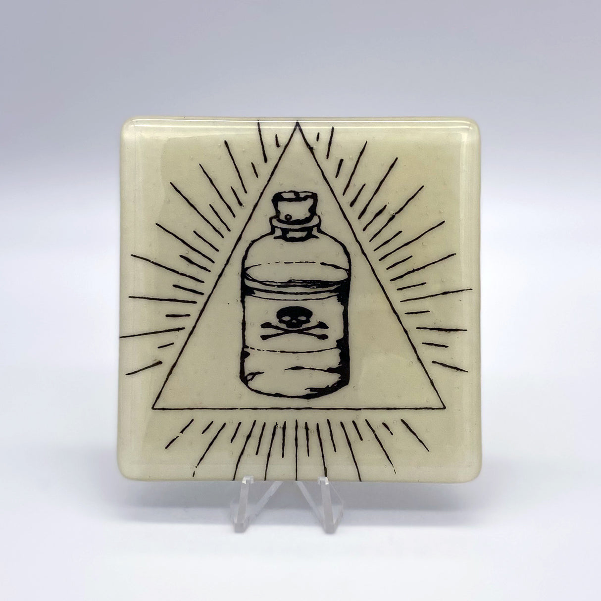 Potion Mystical Fused Glass 4" Single Coaster