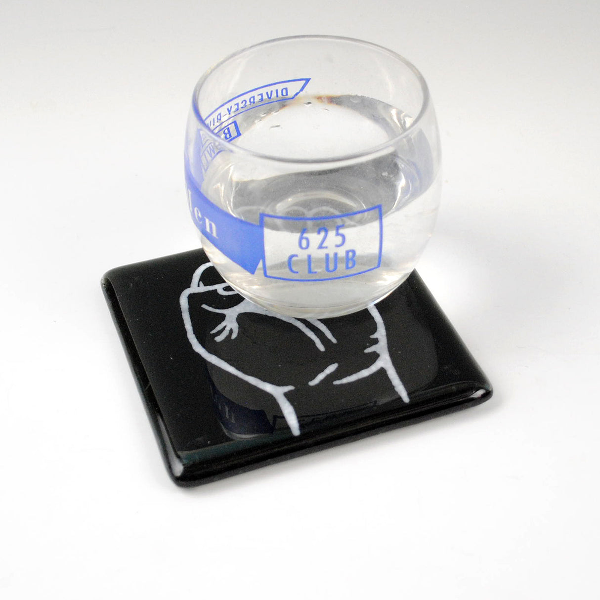 Resist Fist Fused Glass 4" Single Coaster