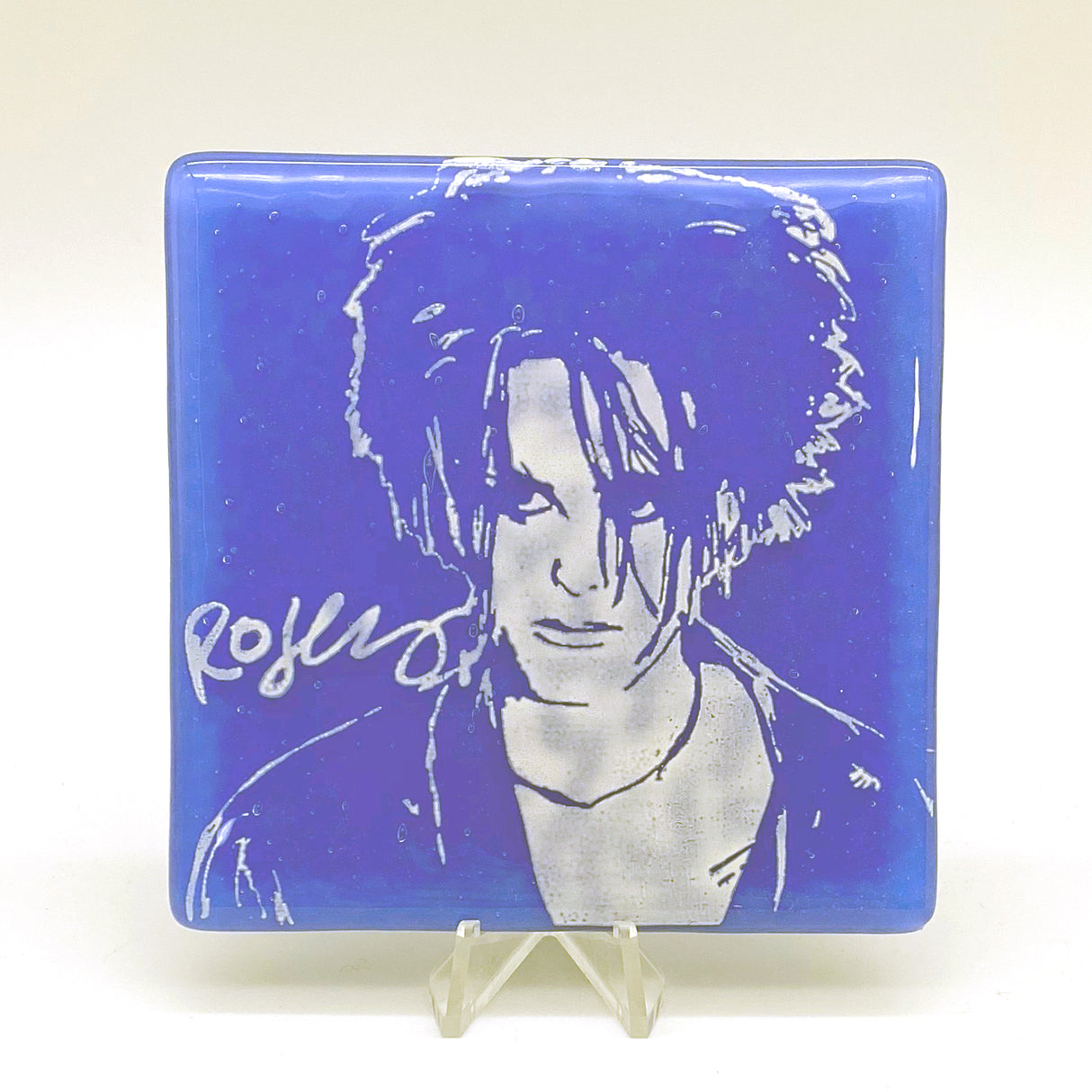 Robert Smith Fused Glass 4" Single Coaster