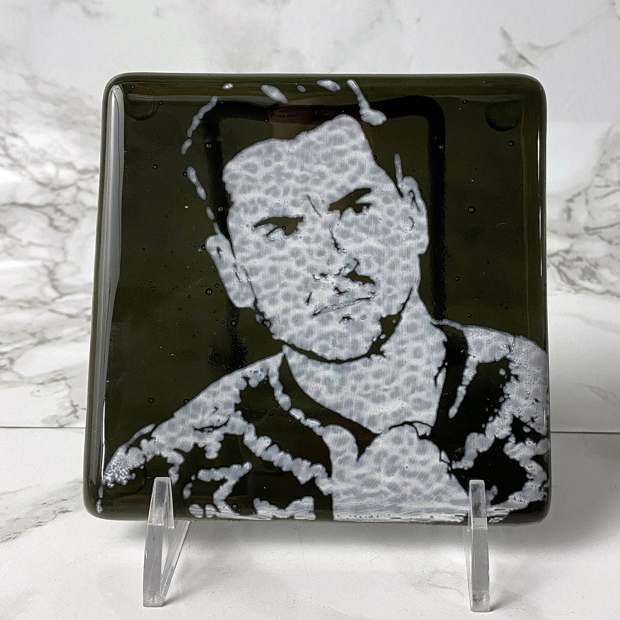 Schitt's Creek Actor Daniel Levy Fused Glass 4" Single Coaster