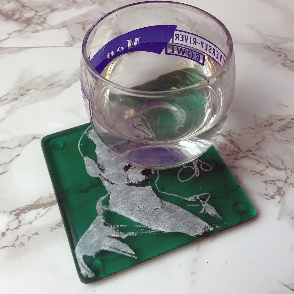 Snoop Fused Glass 4" Single Coaster