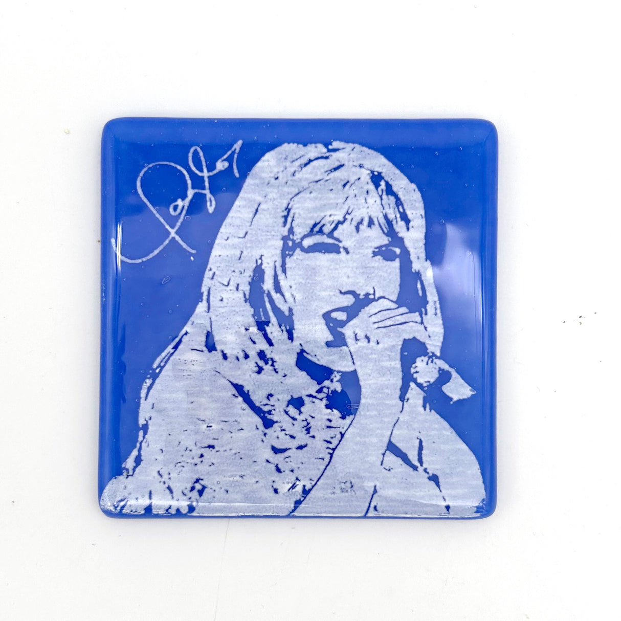 Taylor Swift Fused Glass 4" Single Coaster