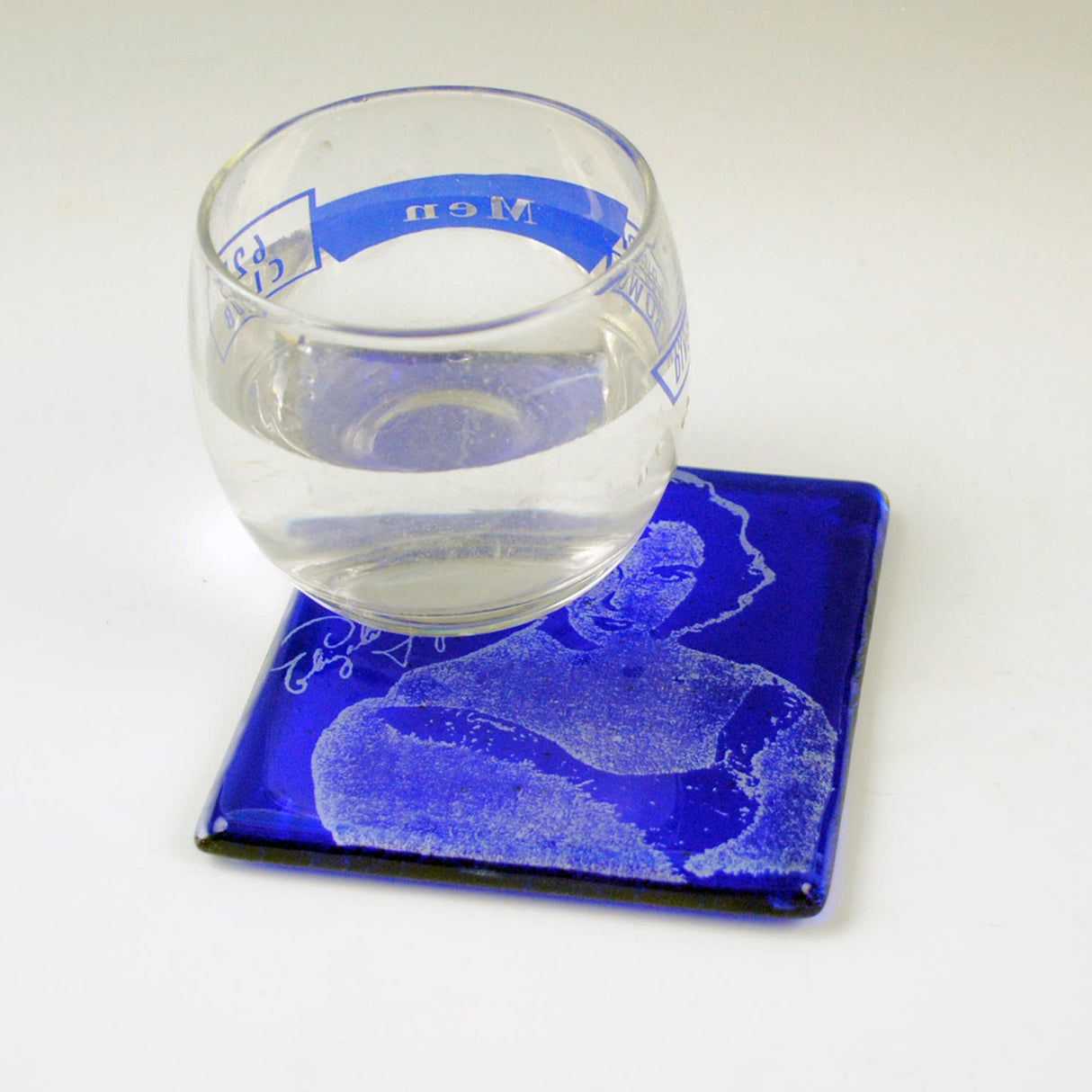 Elizabeth Taylor Fused Glass 4" Single Coaster