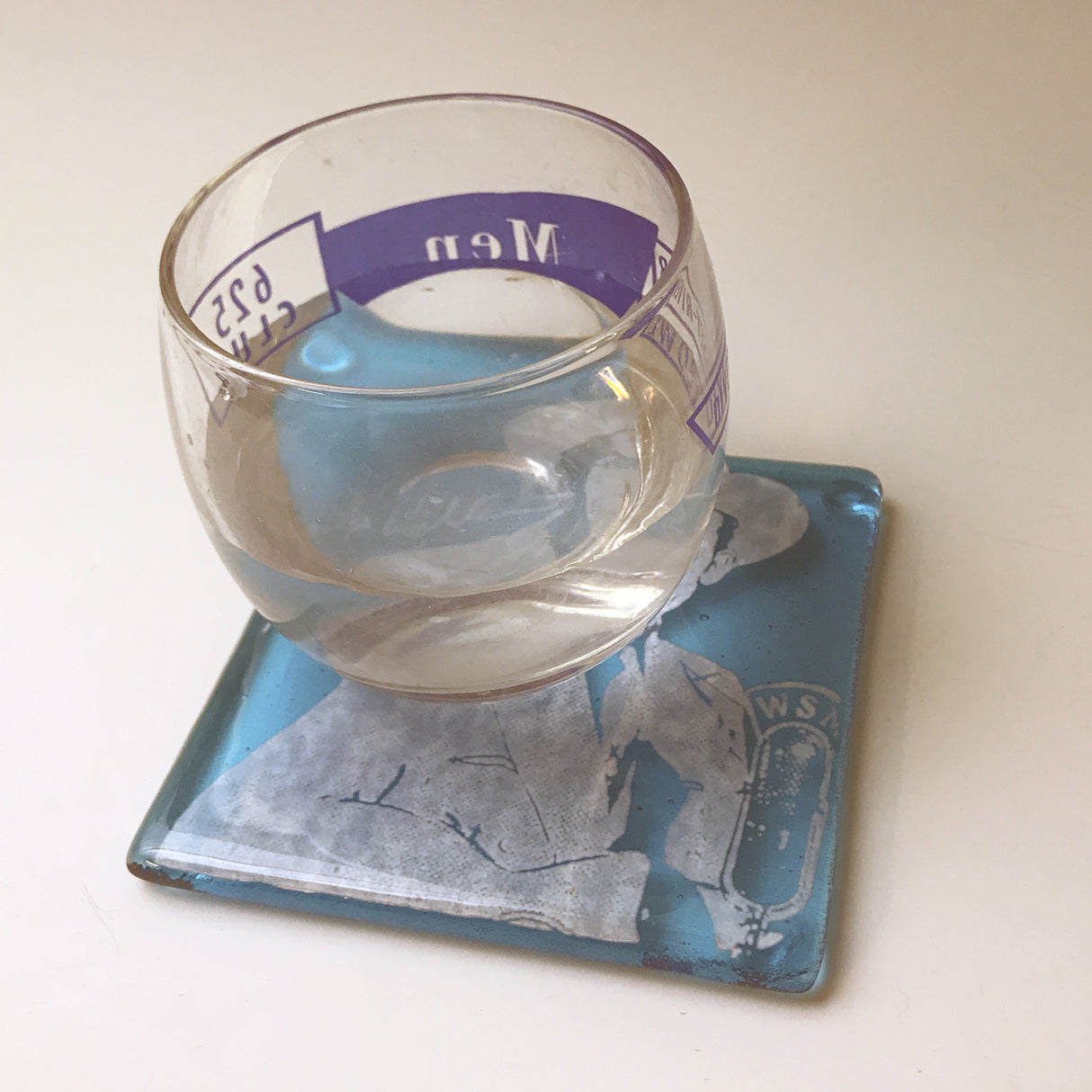 Hank Williams Fused Glass 4" Single Coaster