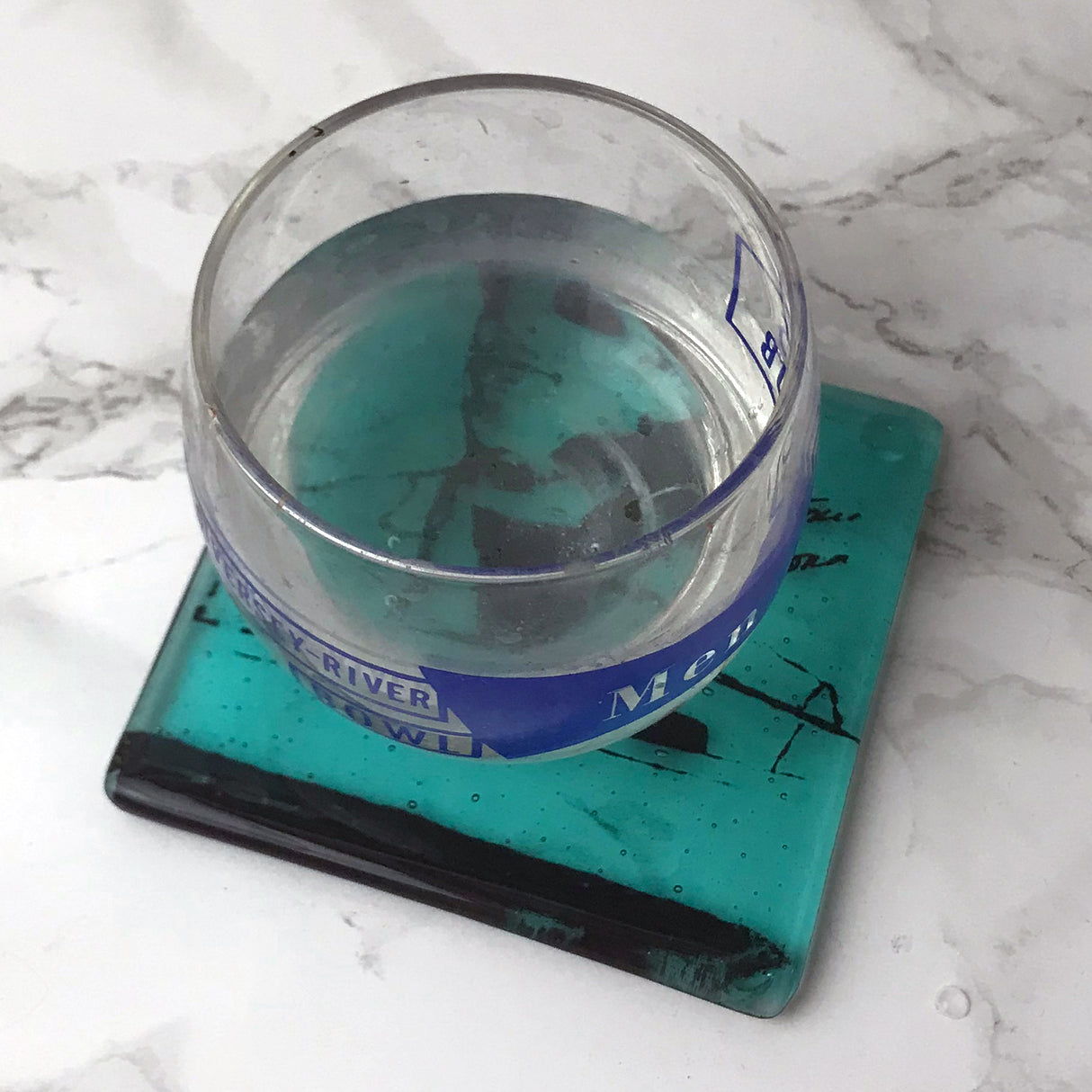 Stevie Wonder Fused Glass 4" Single Coaster