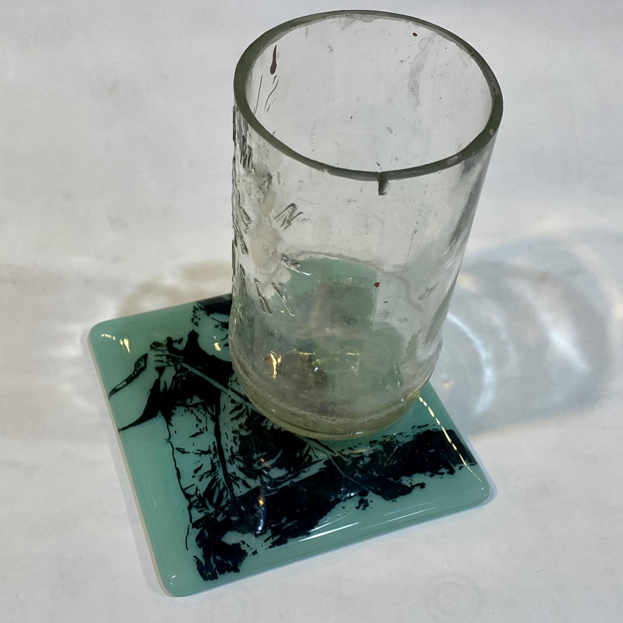 Jose Andres Fused Glass 4" Single Coaster