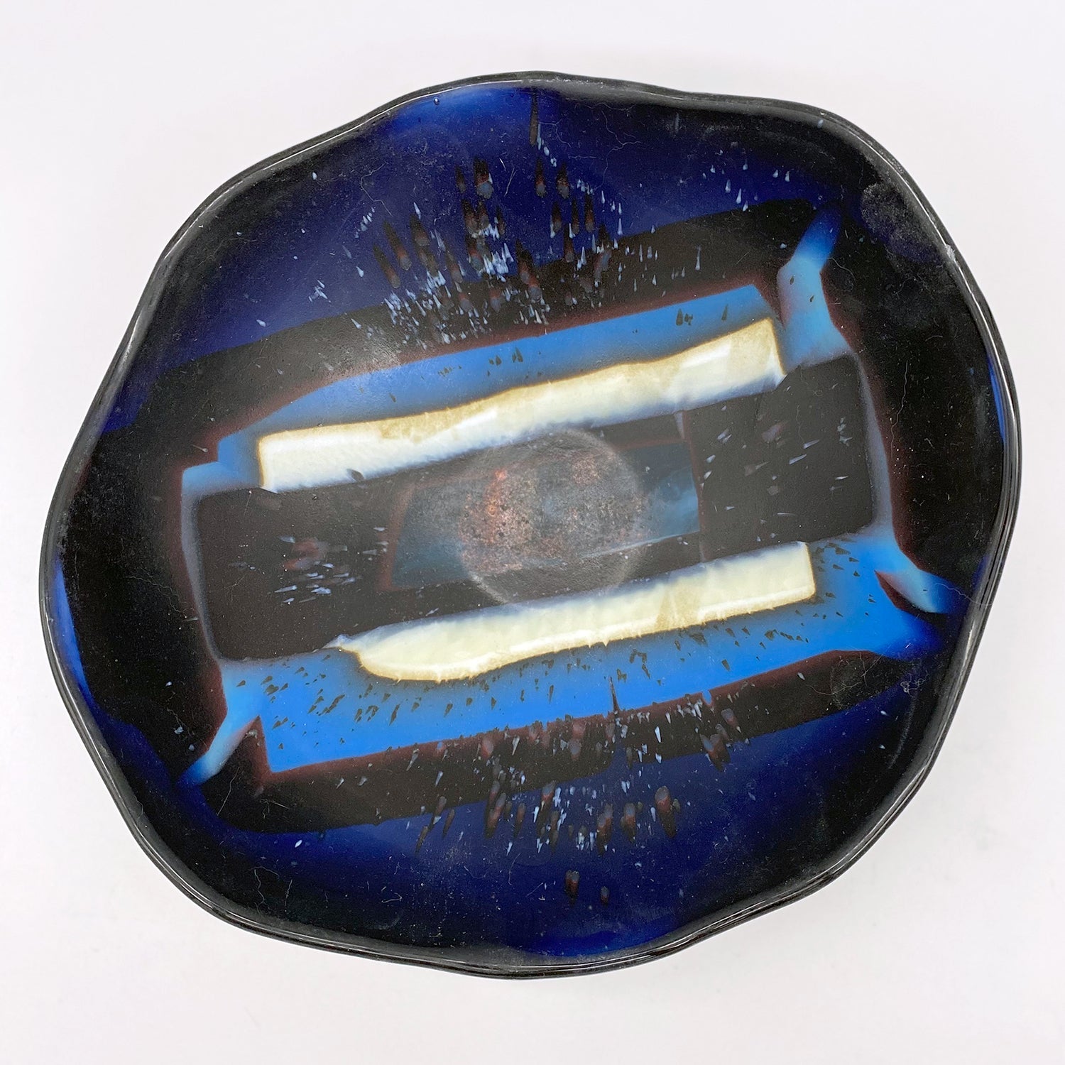 Large Bowl - One of a Kind, Deep Blues
